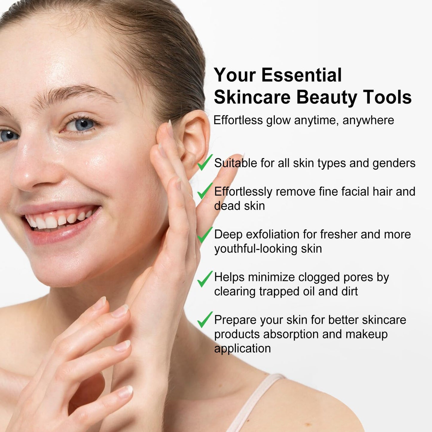 Face Razors for Women, Dermaplane Razor for Women Face, Eyebrow Razor, Dermaplaning Tool, Gentle Exfoliation Microblades for Sensitive Skin, Peach Fuzz Remover