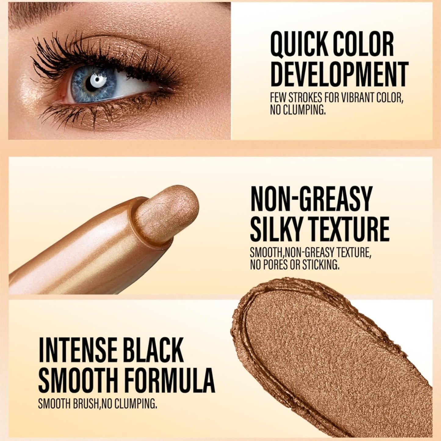 Jolilab Eyeshadow Stick Set, 6 Colors Matte Professional Bright-Colored Contouring and Highlight Stick, Cream Waterproof Long Lasting High Pigmented Eye Shadow. (6, Set A)