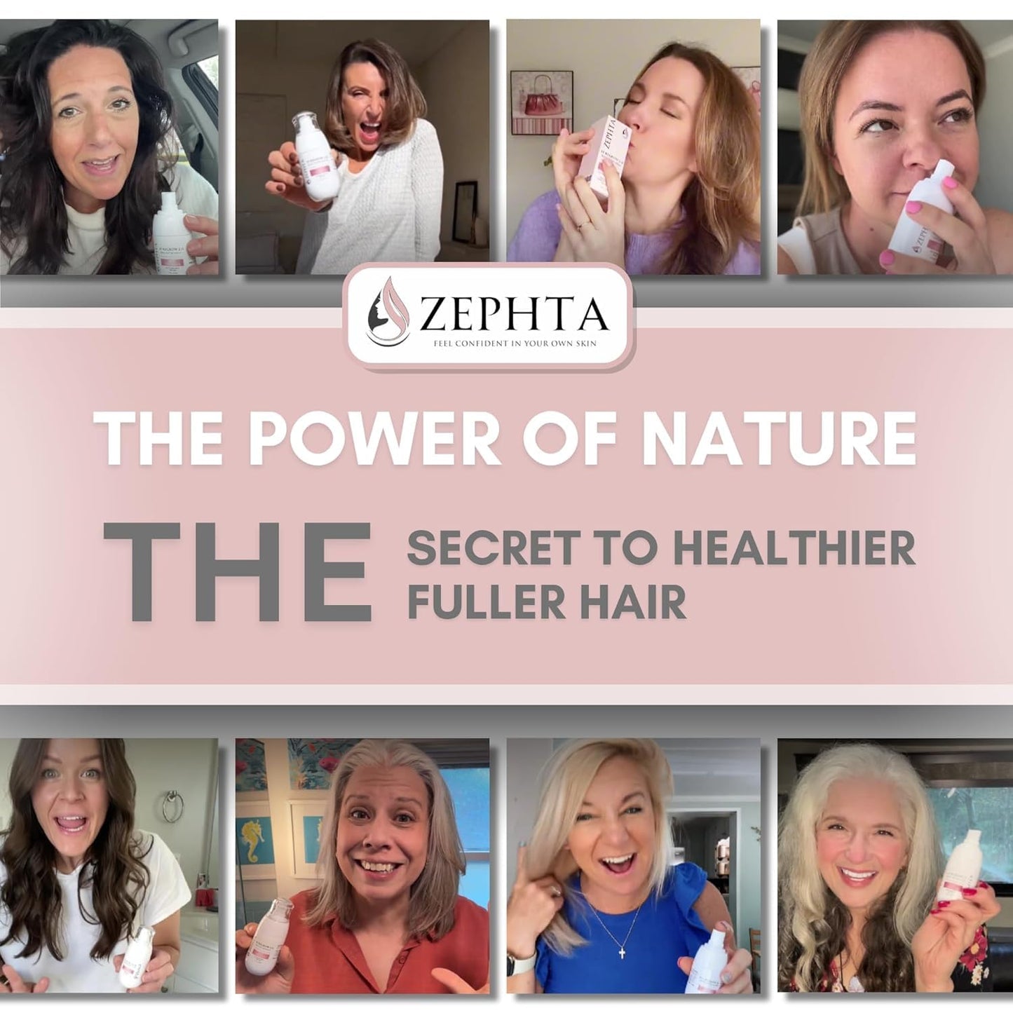 H-Regrow Hair Growth Spray – With Rice Water, Biotin, Aloe Vera, Caffeine, and Ginger – Hair Growth Product for Men and Women – For Thinning Scalp