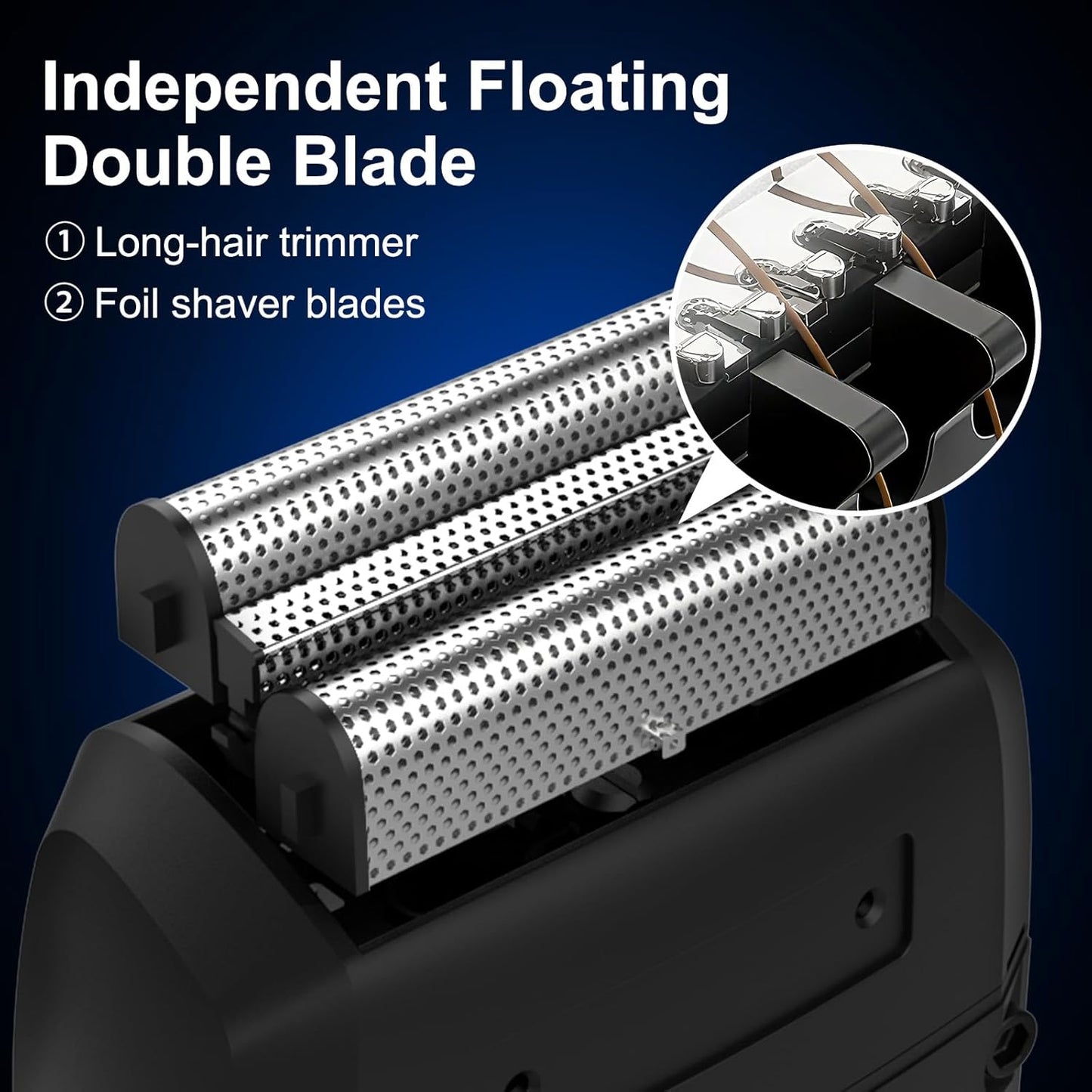 Ufree Beard Trimmer, Hair Clippers Mens Shaver Electric Razor, Hair Trimmer for Men Cordless Barber Clippers and Trimmers Set, Hair Cutting Kit for Men Grooming Gifts, Black