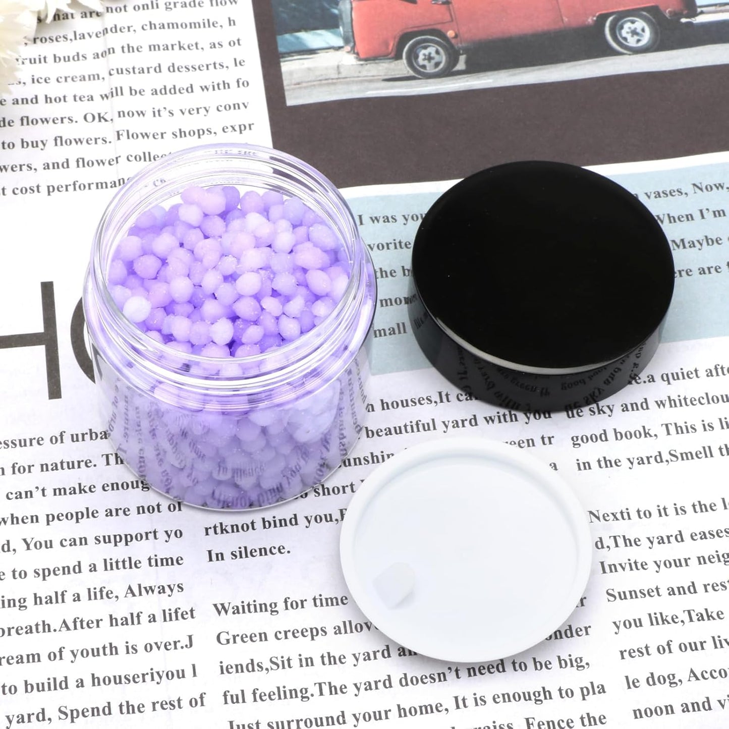 20 Pack 2oz Plastic Containers with Lids, Jars with Lids, Great for storing,lip balms, creams, ointments, cosmetics, samples