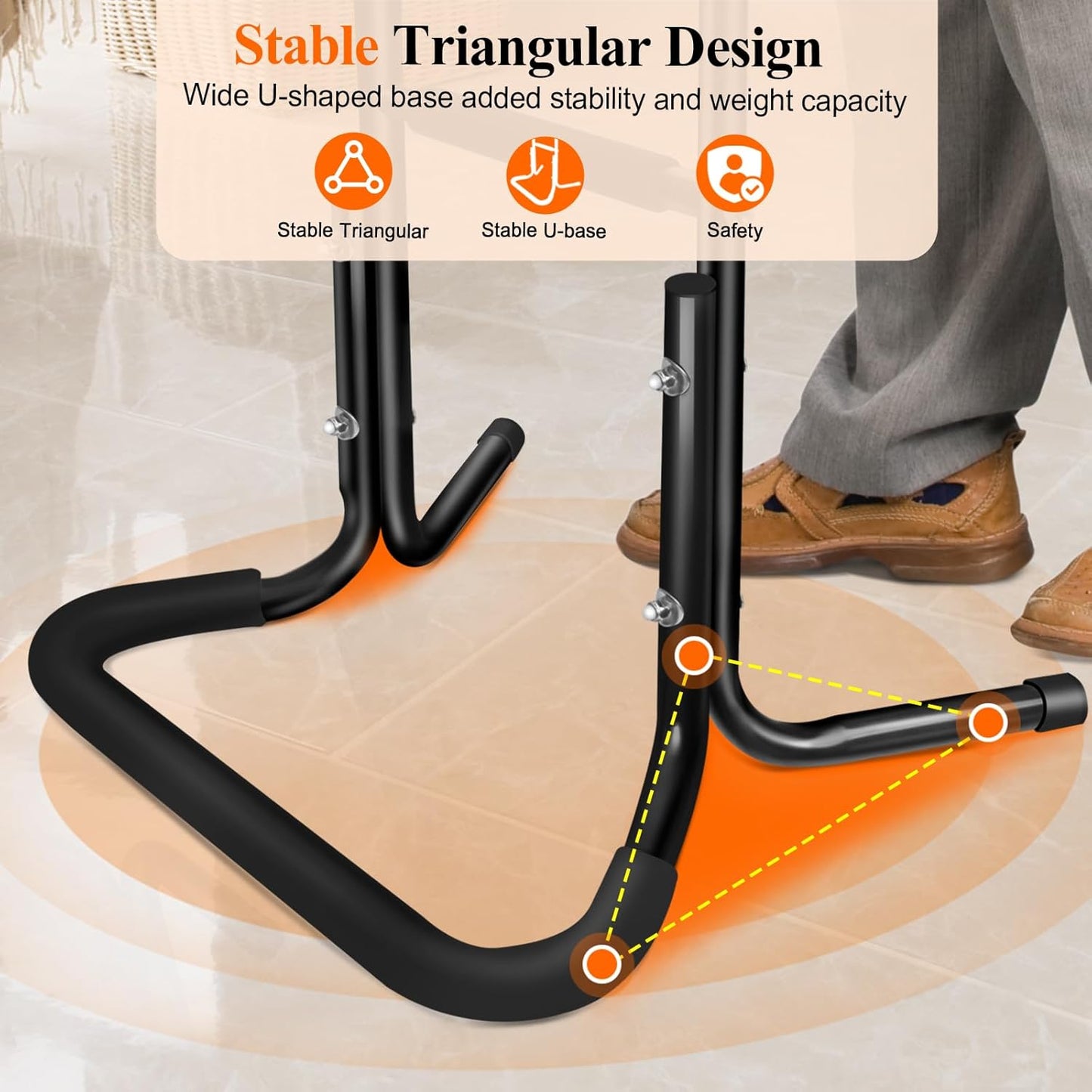 Stand Assist Aid for Elderly, Aluminum Alloy Standing Aids & Supports for Rising from Chair Couch, Sturdy Chair Lift Assist Grab Bar for Seniors Disabled Handicap Adults, Height-Adjusted