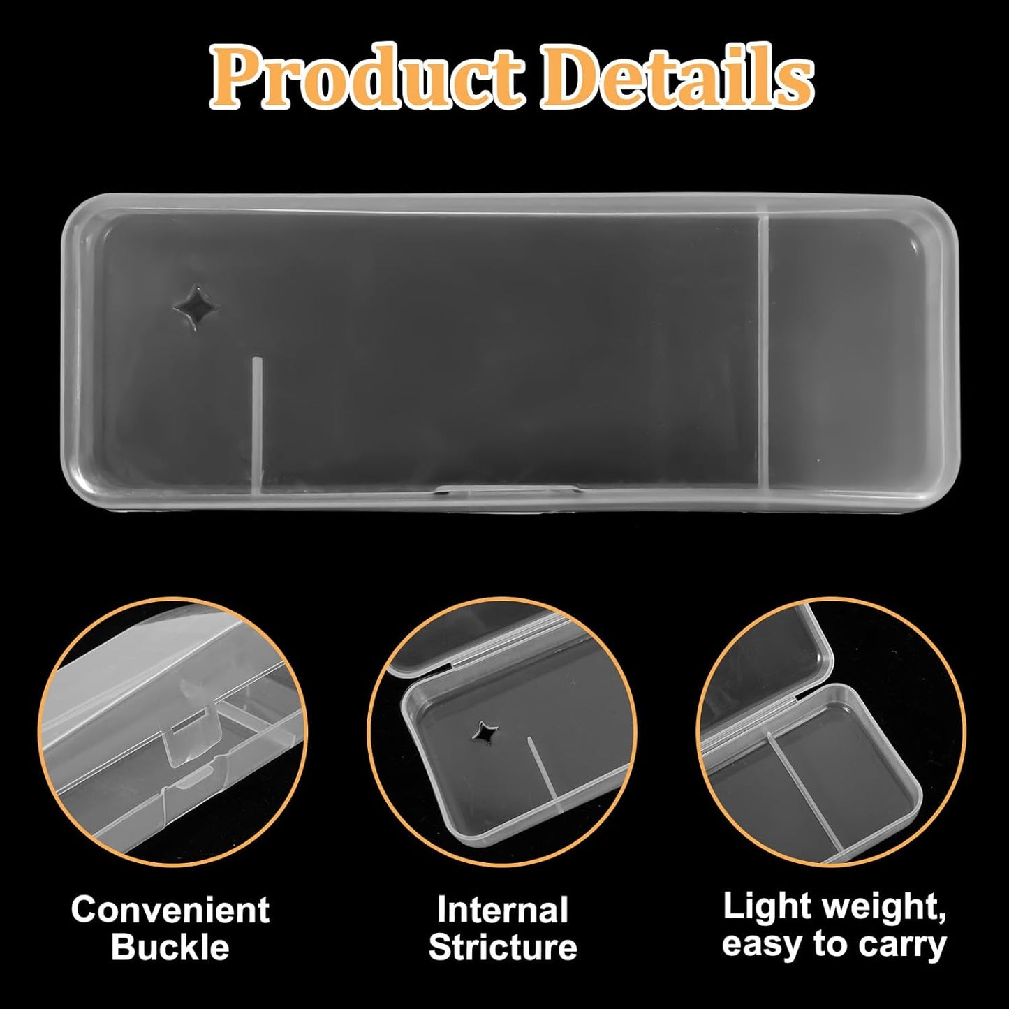 2 Pack Manual Razor Travel Case Transparent Portable Travel Men Manual Razor Protector Universal Portable Shaver Storage Box Shaver Holder Protector Case Organizer for Men Razors And Blade Refills Kit