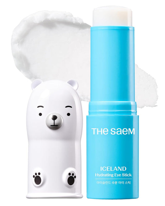 THESAEM Iceland Hydrating Eye Stick - Cooling Balm - Dark Circles & Puffiness – Under Eye Treatment - Reduce Wrinkles and Moisturizing - Minimize Dark & Puffy Eyes - Aqua Scent, 0.38 oz
