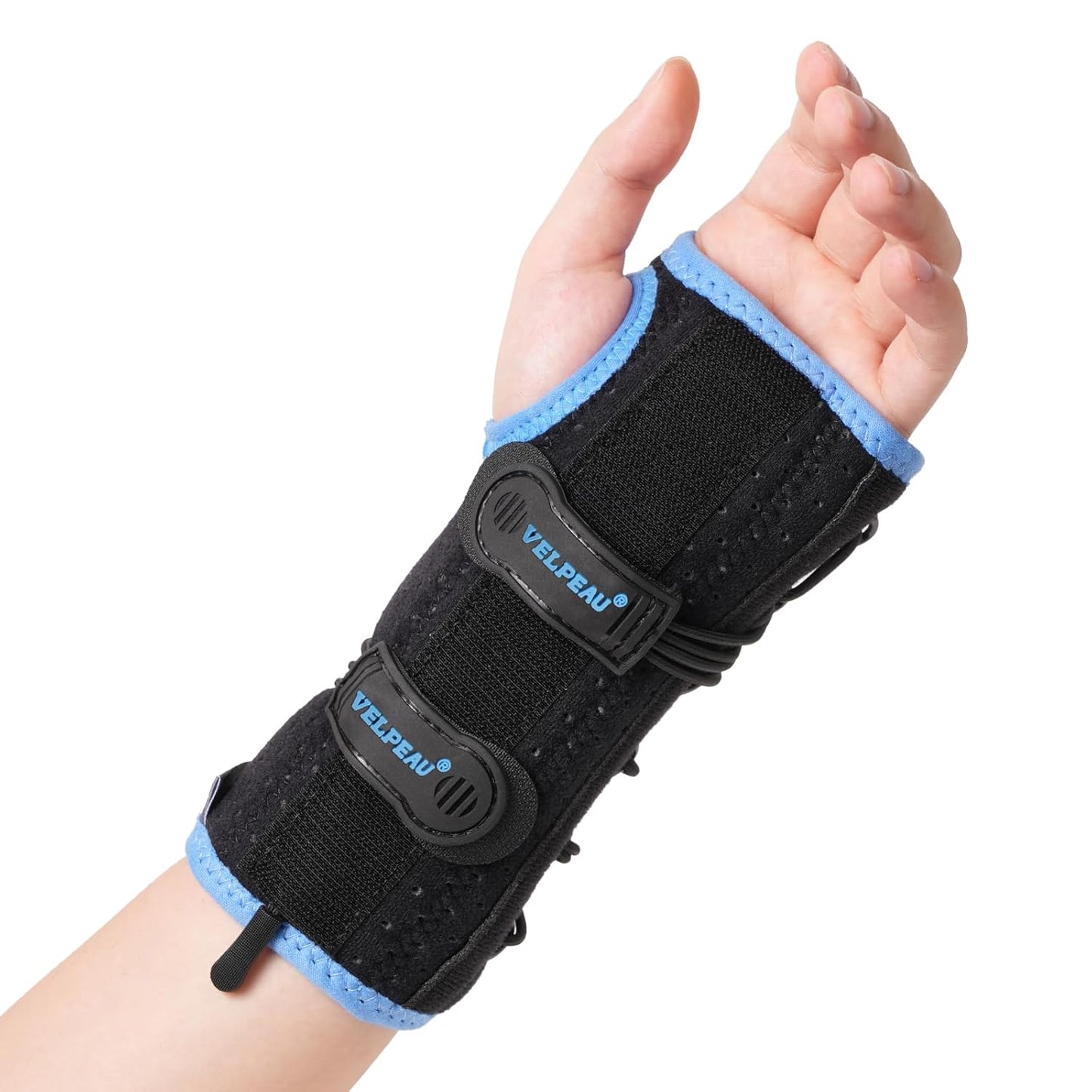 Velpeau Wrist Brace for Carpal Tunnel, Adjustable Elastic Tension Cords with Splints, Night Wrist Support for Arthritis, Tendonitis, Sprain, Injuries, Wrist Pain Relief Women and Men (Left Hand, S)