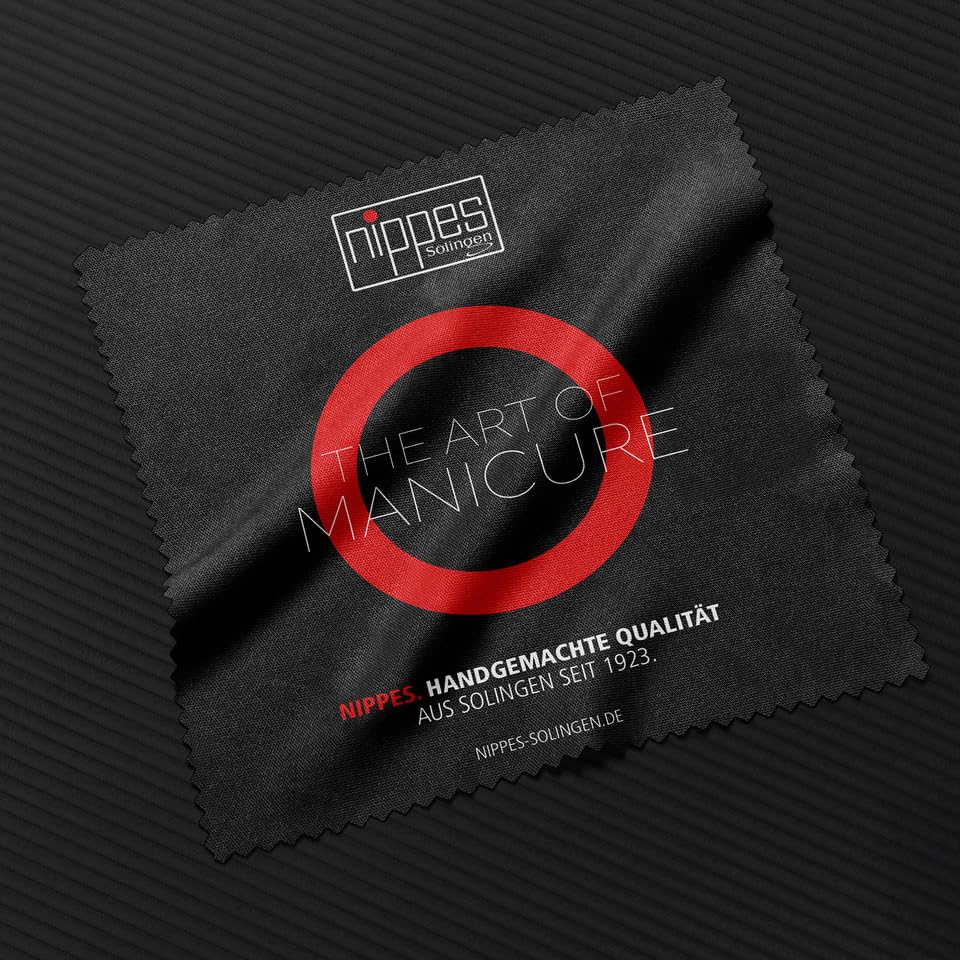 Nippes Solingen Manicure Set, 7-Piece, Stainless Steel, Nickel-Free, Genuine Brown Cowhide Leather Case Made In Solingen Germany