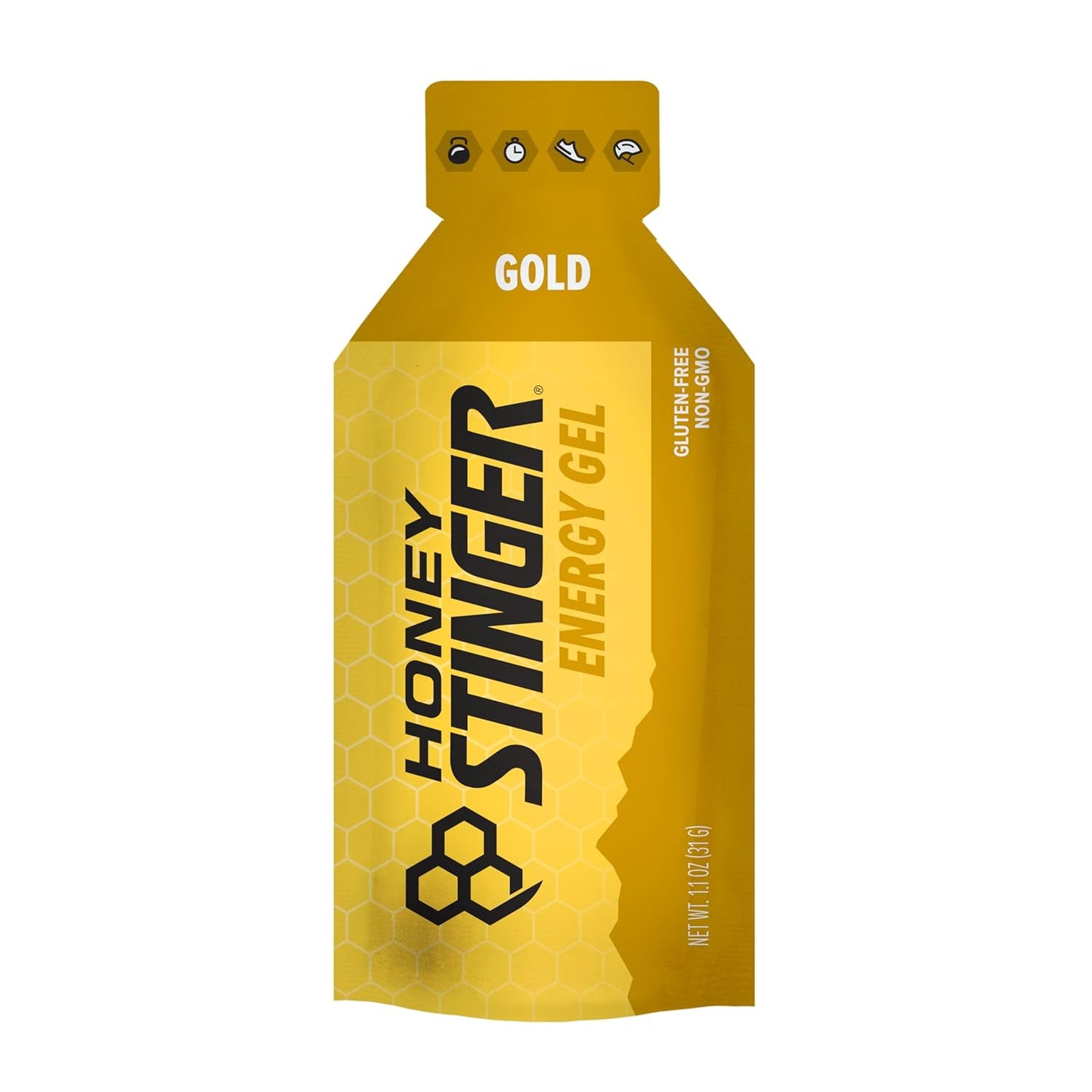 Honey Stinger Gold Energy Gel, Gluten Free & Caffeine Free, for Exercise, Running and Performance, Sports Nutrition for Home & Gym, Pre and Mid Workout, 12 Pack, 13.2 Ounce