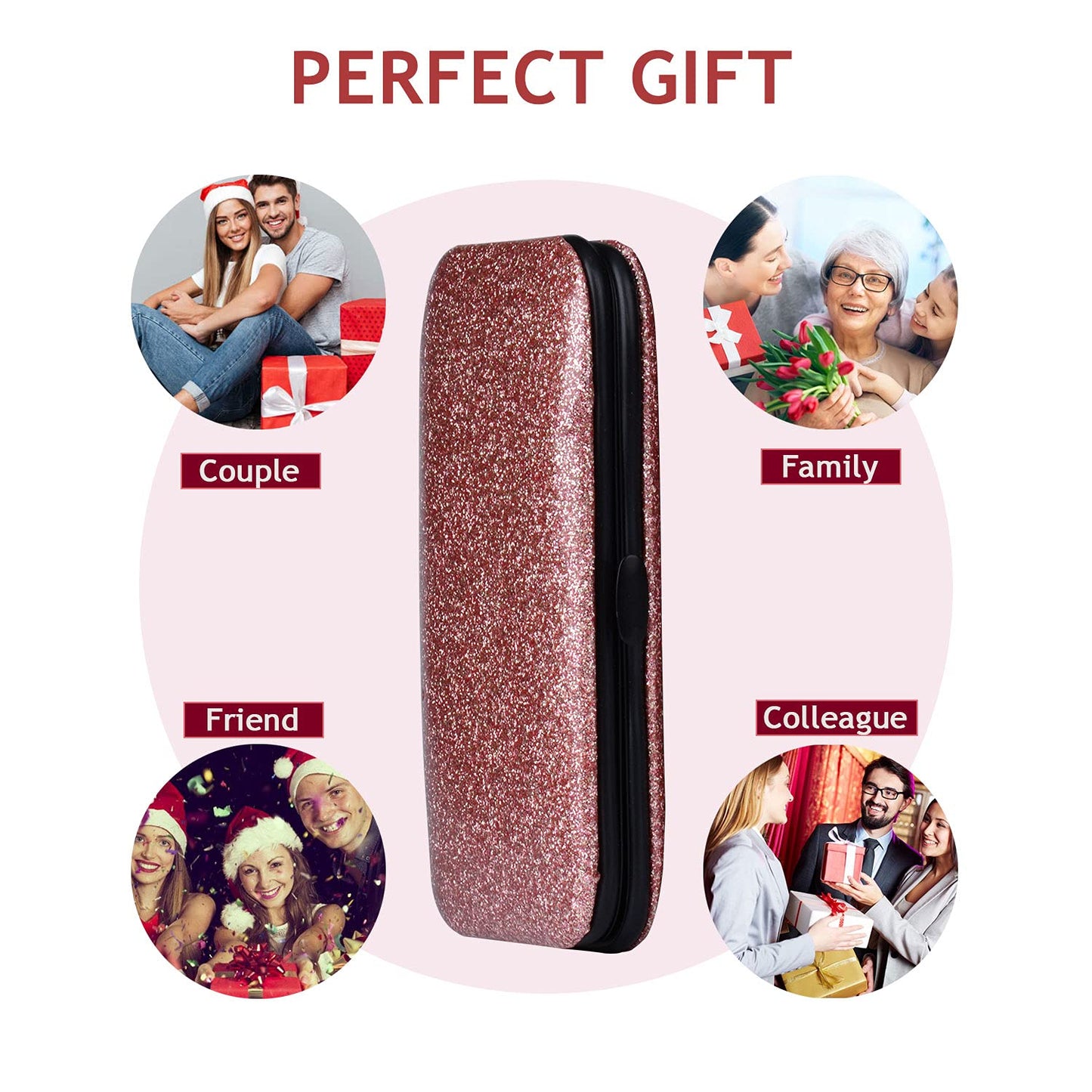 Manicure Set Nail Clippers Kit 6 Pieces in 1 Stainless Steel Professional Grooming Nail Care Tools Including Nano Glass Nail Shiner Buffer File Gift for Men Husband Boyfriend Parents Women