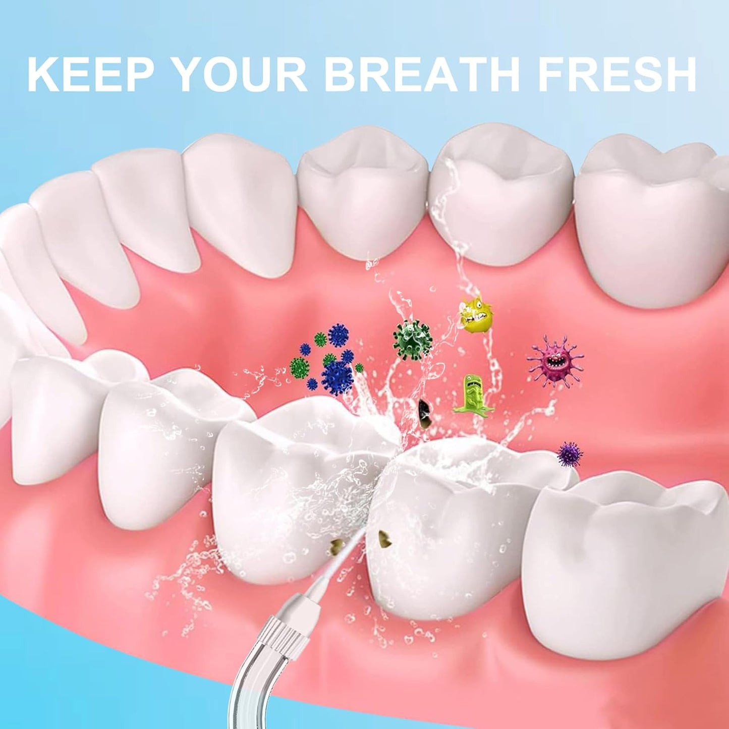 Replacement Head Compatible with AquaSonic Aqua Flosser,Periodontal/Pocket Tips Oral Irrigator Jet Tips