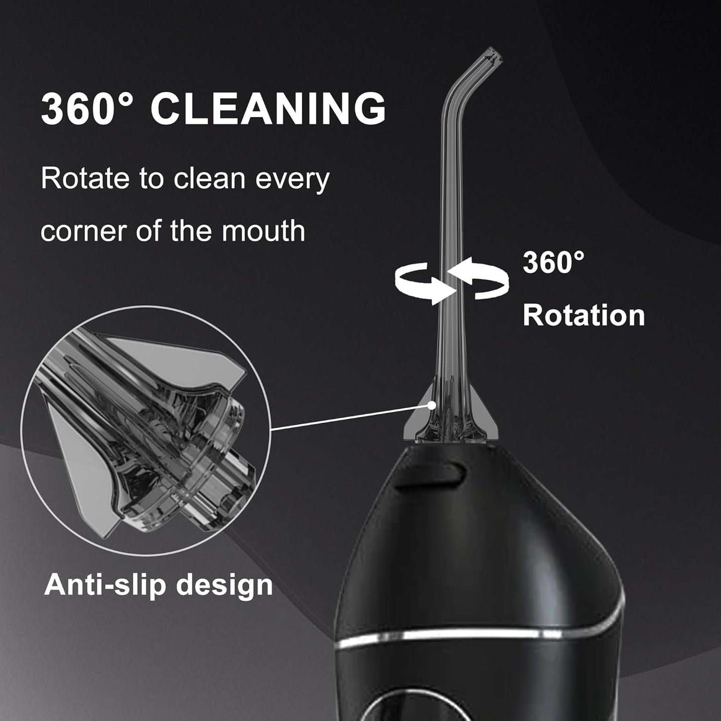 Replacement Tips for Nicwell Oralfree Water Flosser, Water Flosser Replacement Heads Oral Irrigator Jet Tip（ 4 Tips Combo）