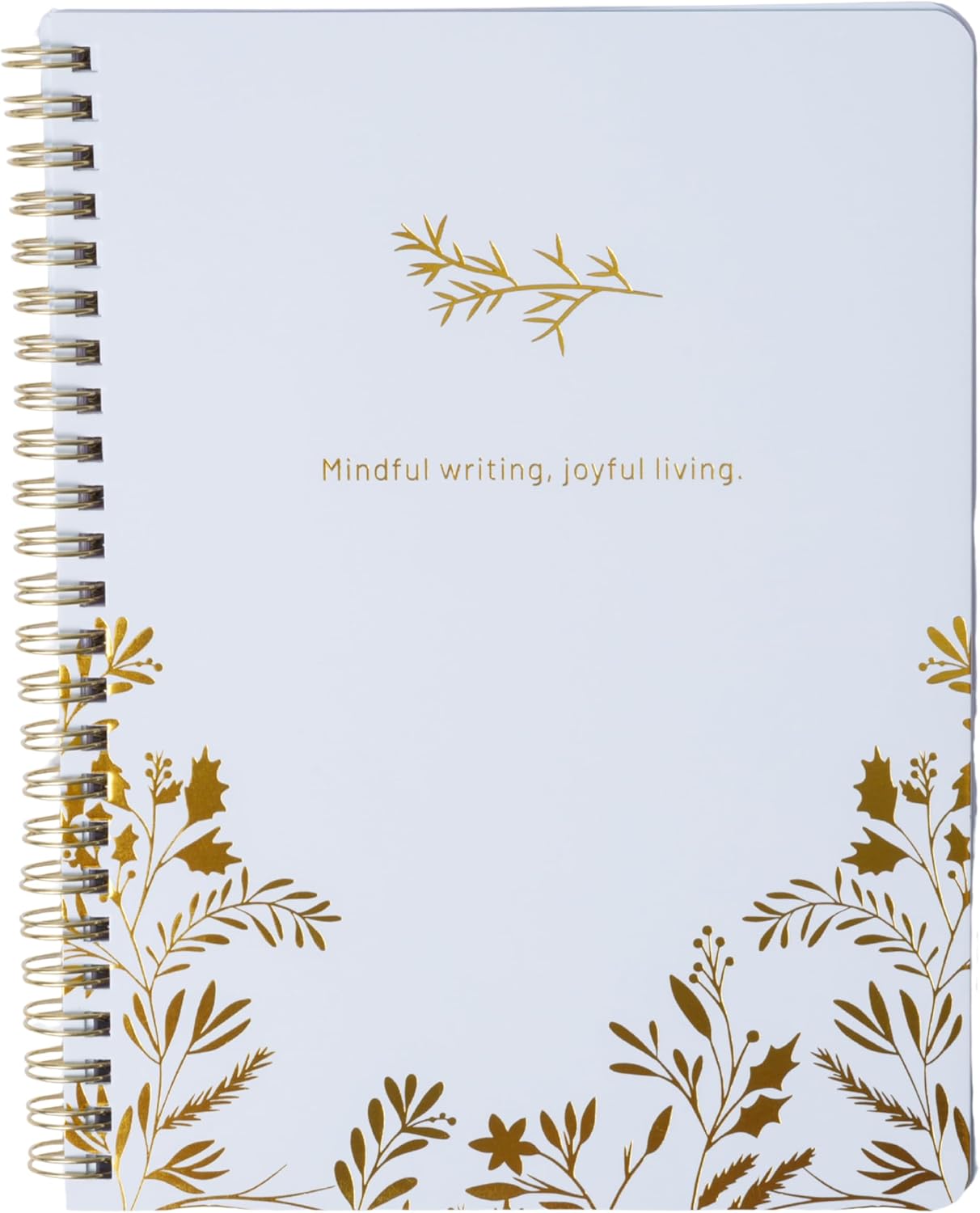 Happy Hoos® Aesthetic Spiral Notebook - 6.25" x 8.25" College Ruled Journal Notebook - Hard Cover Writing Journal for Work, School, Travel, More - Floral Notebook 8 Seasonal Designs (Winter Bliss)