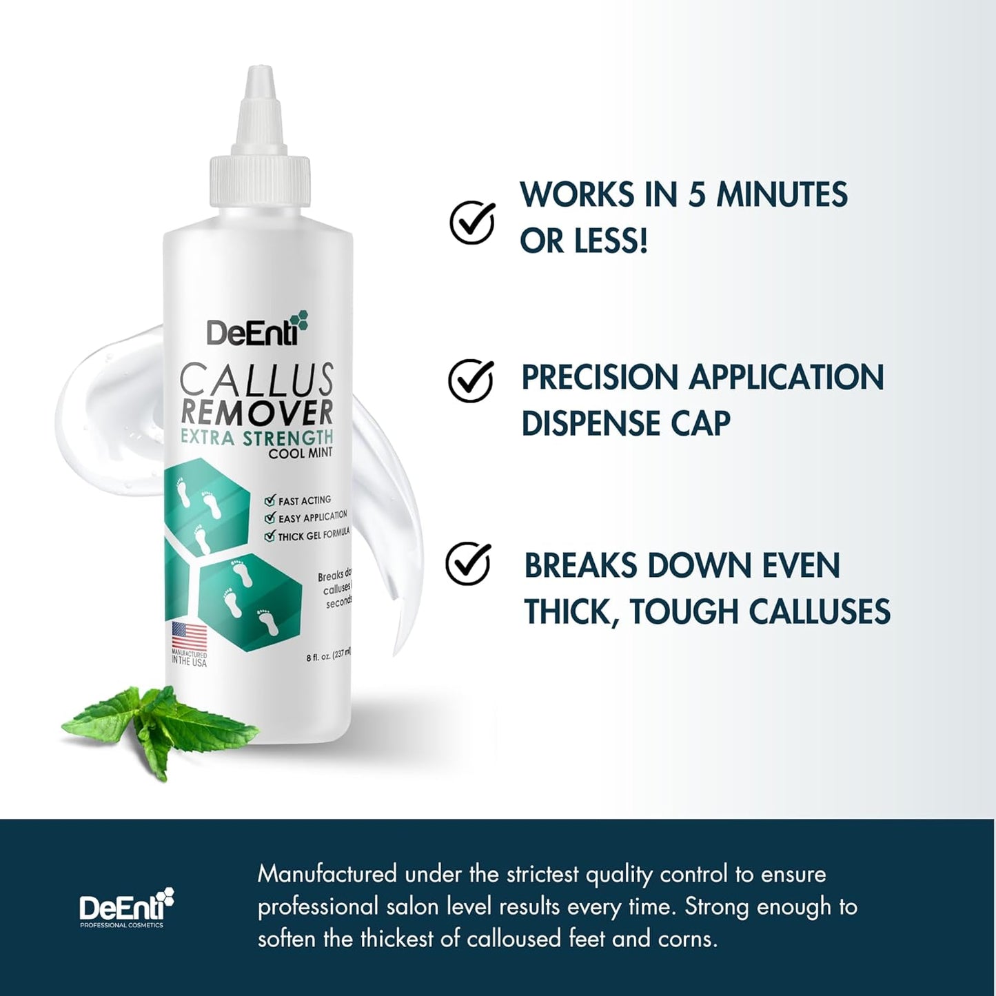 DeEnti Double Pumice Pack, Bundle Includes Mint Scented Callus Remover, 2 Pumice Stones for Feet, and 4 Pairs of Gloves, Salon Grade Foot Care, Home Manicure and Pedicure Kit