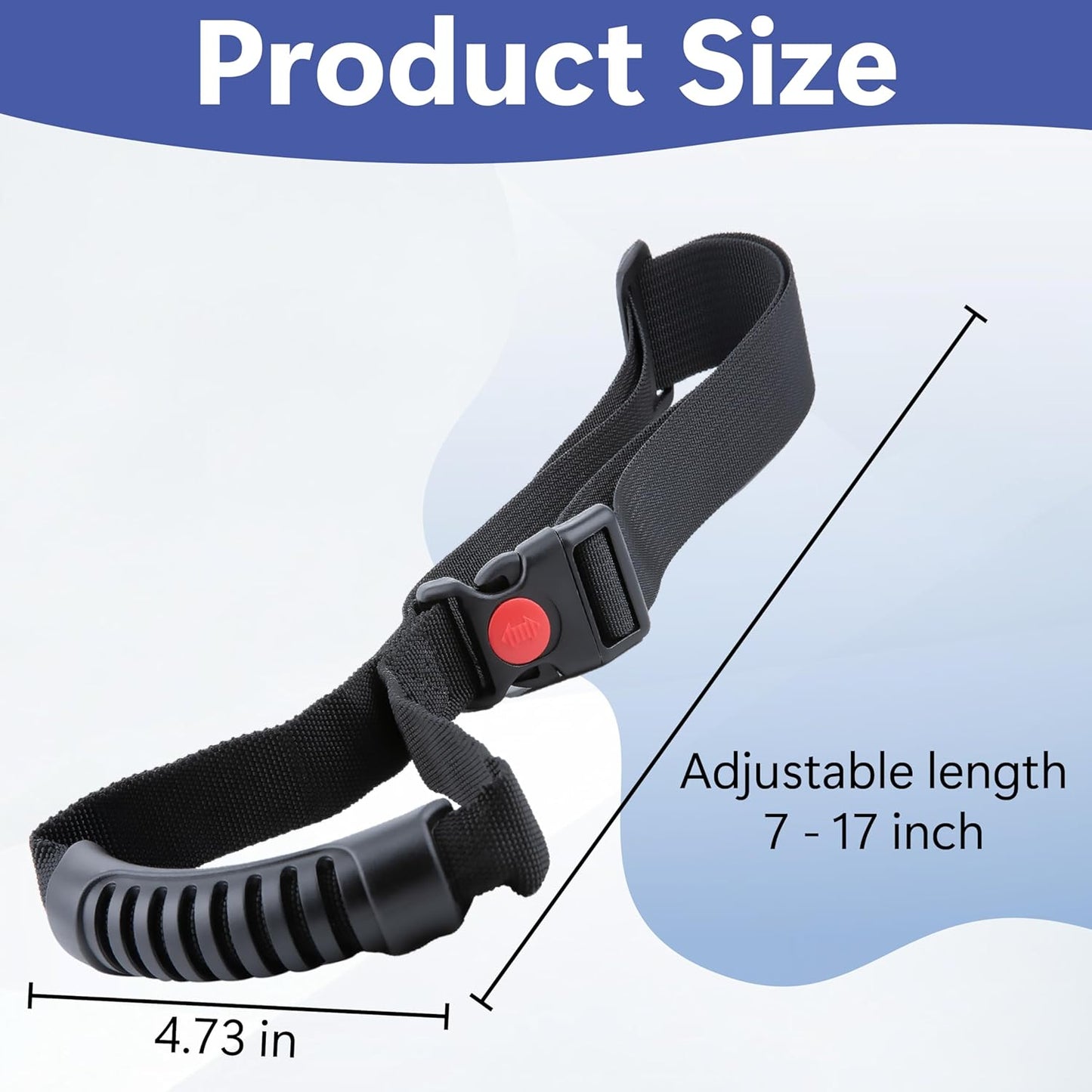 Car Adjustable Grab Handles, Car Handle Assist, Safety Handle Portable Vehicle Support Grab Bar for Trucks, SUVs, Jeeps, Vans, Cars and ATVs (Black)