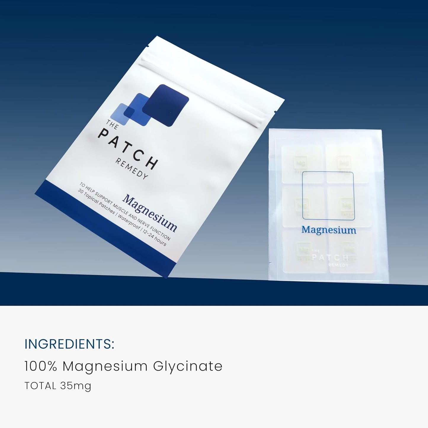 Magnesium Patch | Magnesium Glycinate | 30 Patches