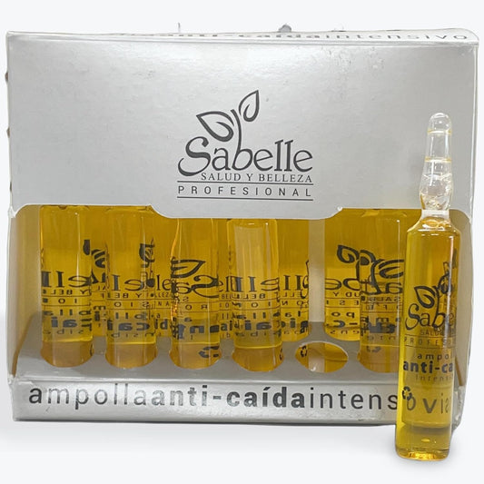 Sabelle Professional Intensive Anti-Hair Loss Treatment Ampoules, 15ml, Pack of 12. Ampollas Anti-caida del cabello