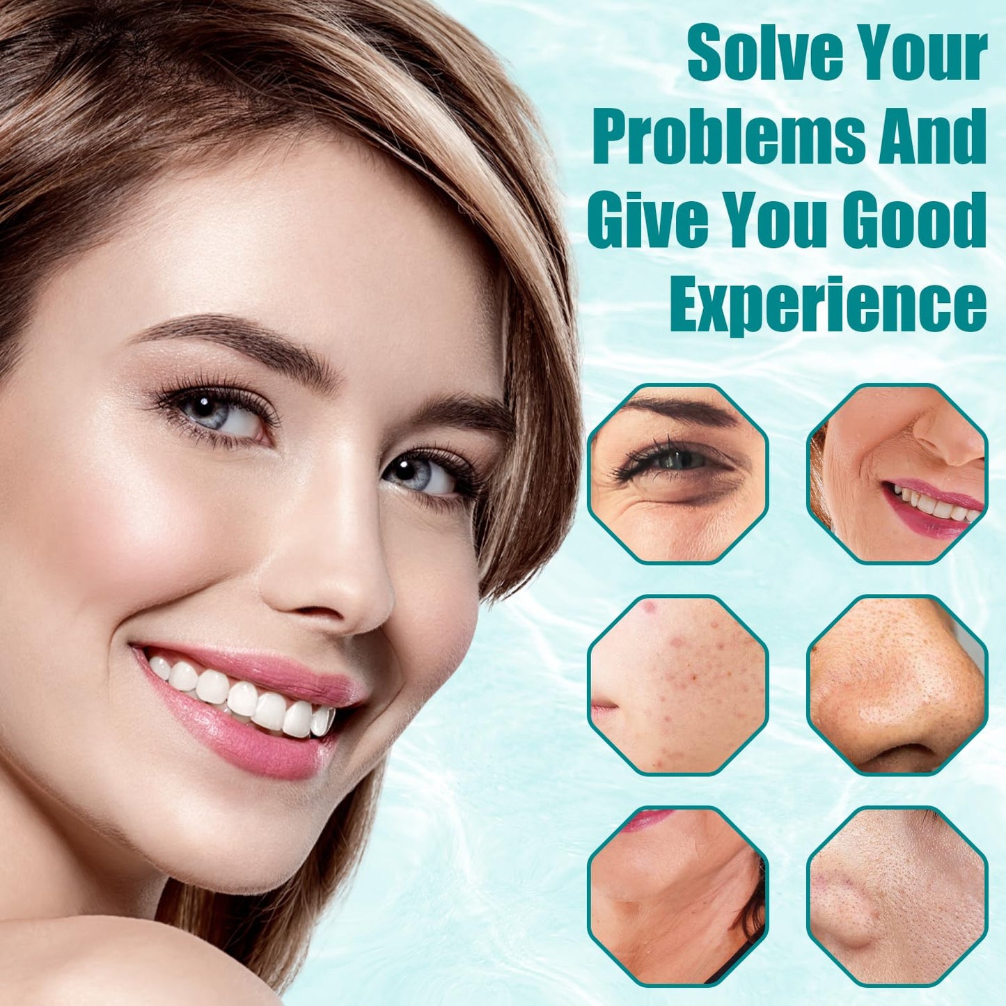 High Frequency Facial Wand - TUMAKOU Portable Violet High Frequency Facial Skin Machine - with 6 Glass Tubes