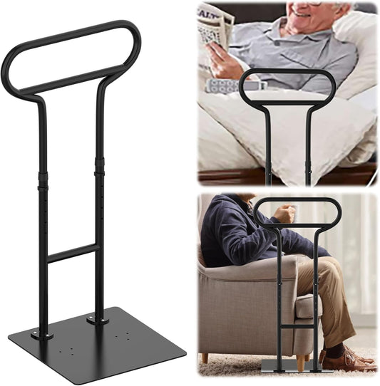 Bed Rails for Elderly Adults Safety, Adjustable Bed Cane for Elderly, Heavy Duty Stand Assist Railing for Seniors, for Couch, Chair, Full, Twin Bed (260LBS Loading, 5 Heights, Black)