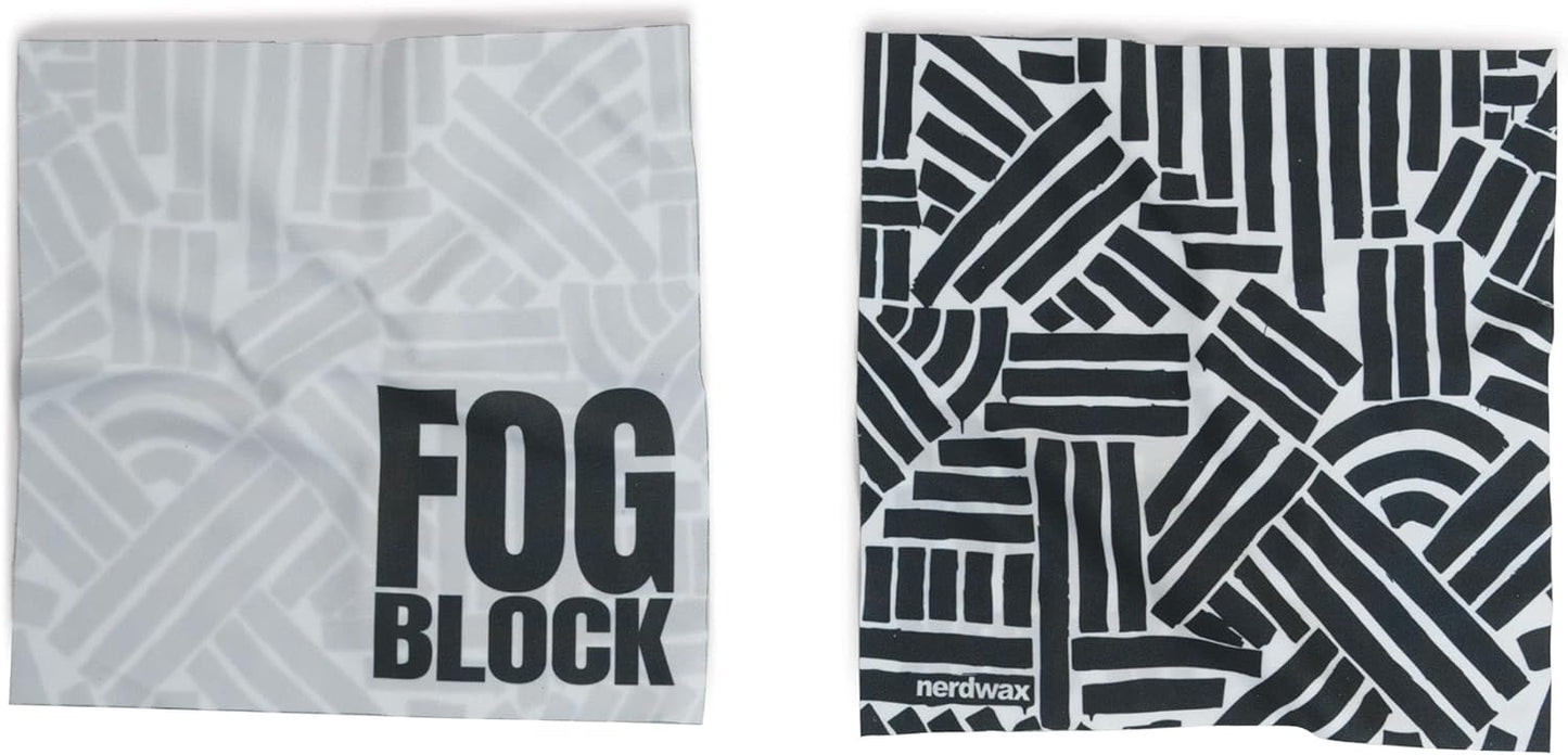 Nerdwax FogBlock | Anti Fog Lens Wipes | Keeps Glasses from Fogging | 3 Pack