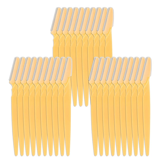 30 Pieces Eyebrow Razor Shaper Trimmer Shaver Facial Razor with Precision Cover for Women and Men
