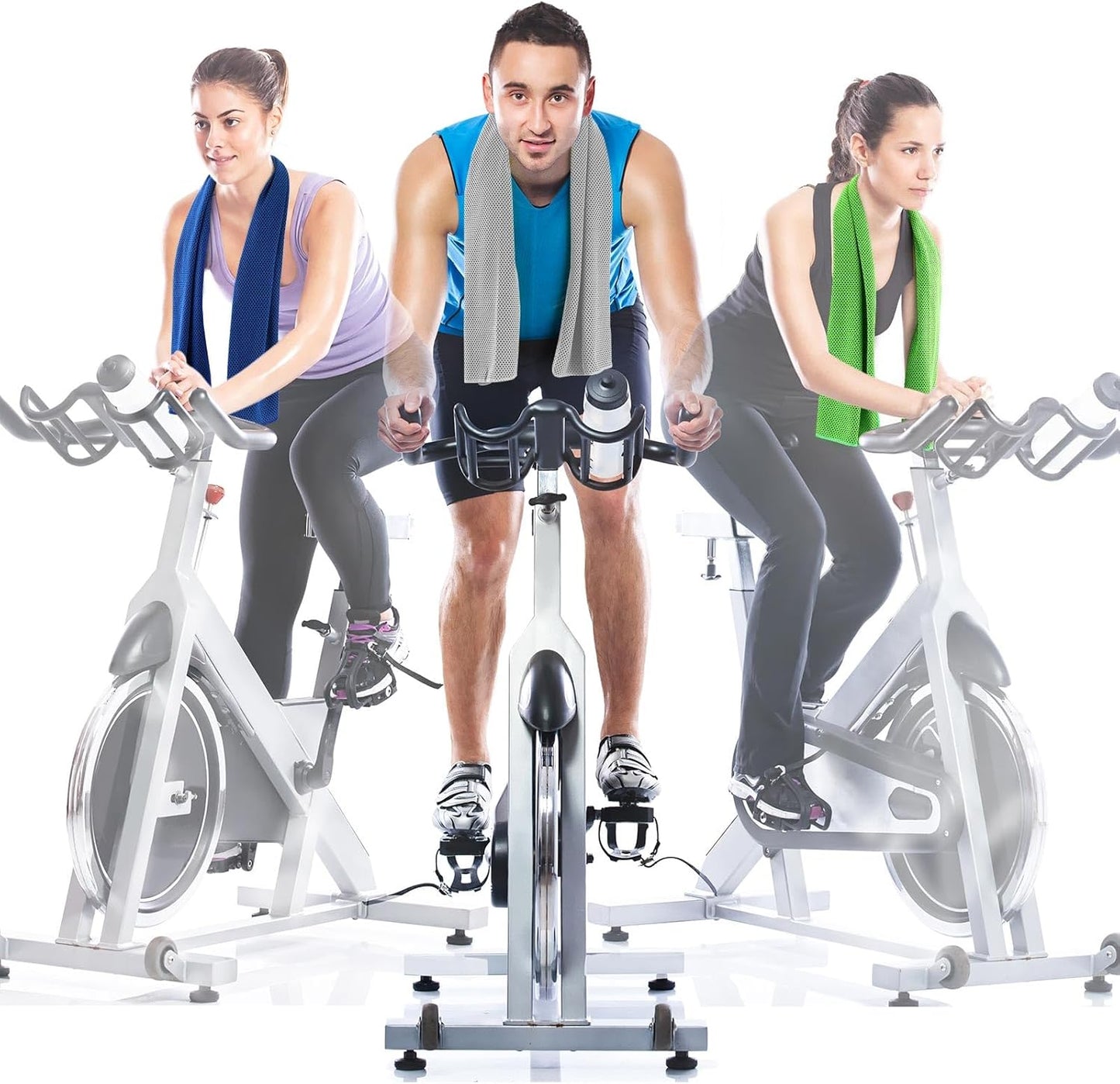 Hosuly 30 Pack Cooling Towels, 40"x12" Ice Breathable Soft Chilly Sweat Rag Microfiber Workout Rags for Gym Cooling Towels for Neck and Face for Yoga Golf Sport Running