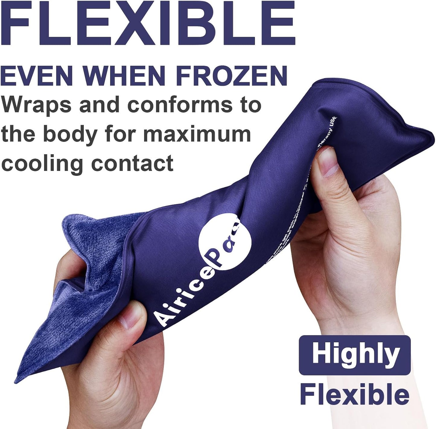 Ice Packs for Injuries Reusable, 10”x 14”Gel Cold Pack for Knee Neck Shoulder Ankle Elbow Hip Back Pain Relief, Cold Compress Therapy for Swelling, Bruises, Surgery, 10”x 14”, Blue