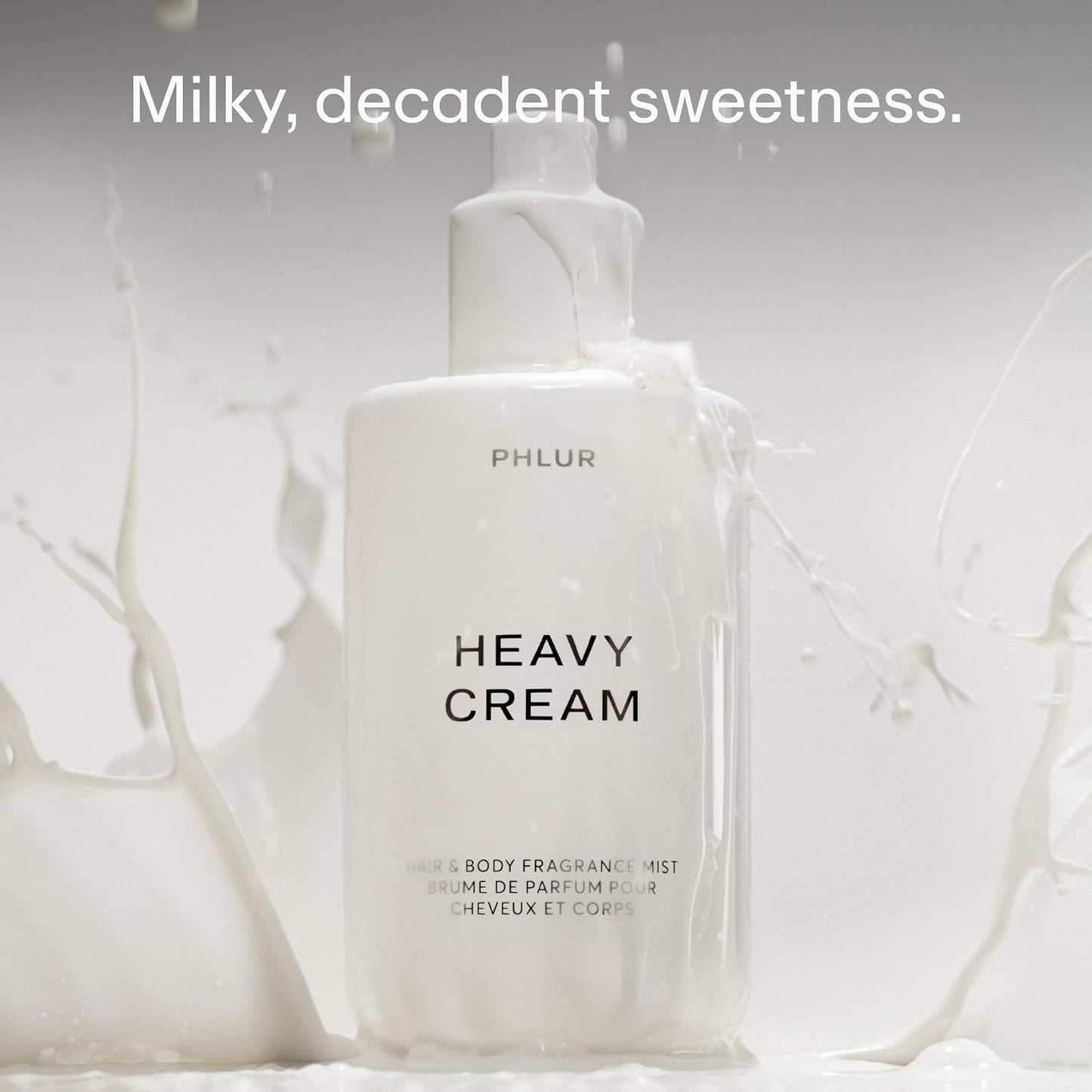 PHLUR Heavy Cream Body Mist – Hair and Body Mist & Body Spray Marshmallow, Whipped Cream, Jasmine, Coconut & Vanilla Body Spray (8 FL Oz)