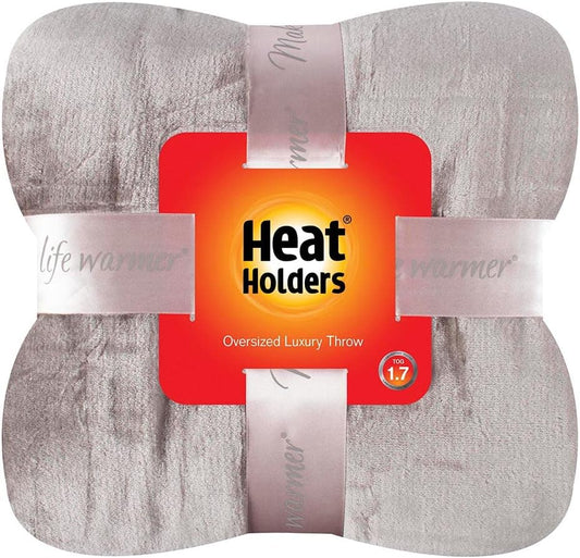 HEAT HOLDERS Oversized Throw/Blanket - Warm and Luxuriously Soft Fur-Like Fleece - Ideal for Bed, Sofa, Travel and Gifts | Moon Rock