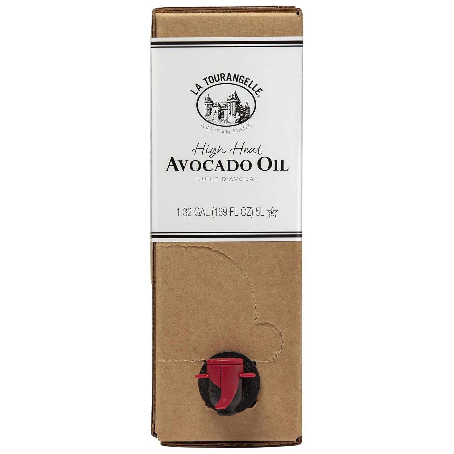 La Tourangelle Avocado Oil, Handcrafted from Premium Avocados, Great for Cooking, as Butter Substitute, and for Skin and Hair, 169 fl oz
