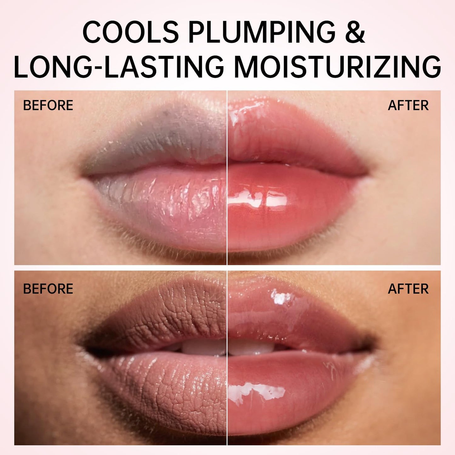 Catkin Lip Plumper Gloss, Tinted Lip Serum with Hyaluronic Acid & Jojoba Oil, Non-sticky Volumizing Hydrating Formula for a High Shine Maximum 3D Look, Plump & Soft Lips 0.12 Fl Oz - C04 Fuchsia Gold