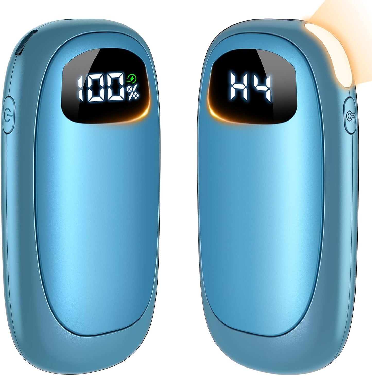 Hand Warmers Rechargeable - Electric Hand Warmers, Max 20 Hrs Warmth 4 Levels Heat Up to 131℉, Dual-Side Heating Portable Reusable Pocket Heater 2 Pack for Raynauds, Hunting, Camping, Golf