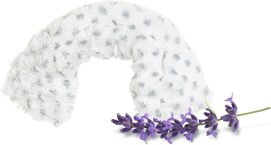 warmies Microwavable Neck & Shoulder Wrap - Heating & Cooling Plush Pad for Calming Relaxation - Weighted & Heated Neck Warmer with Scented Lavender - Microwave Heat Pad for Aches & Pain – Snowy