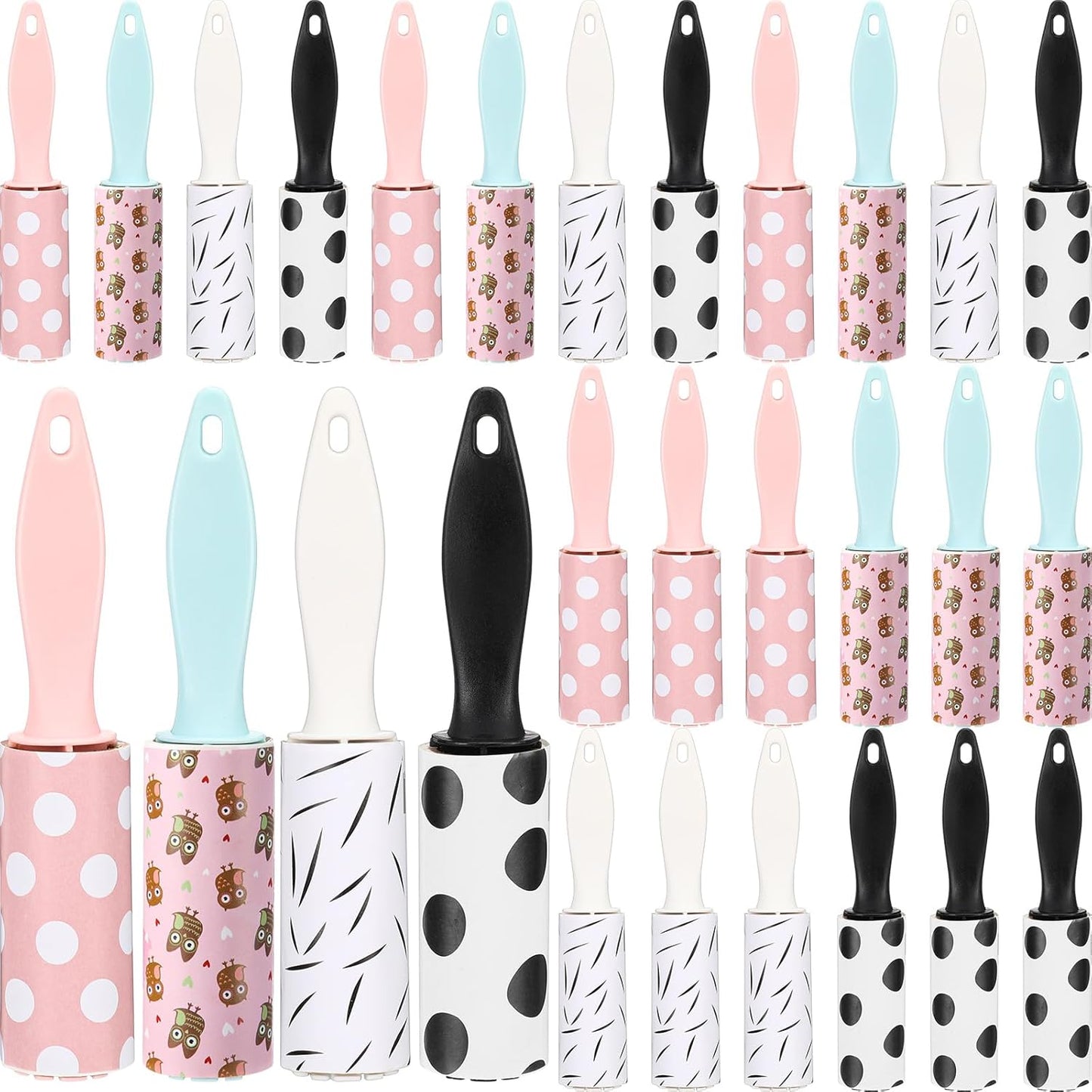 Hushee 48 Pcs Mini Lint Rollers for Pet Hair Lint Roller Travel Size Clothes Roller Lint Removers Sticky Lint Removing Tool for Clothes, Gift Bags, Pet Hair Removal