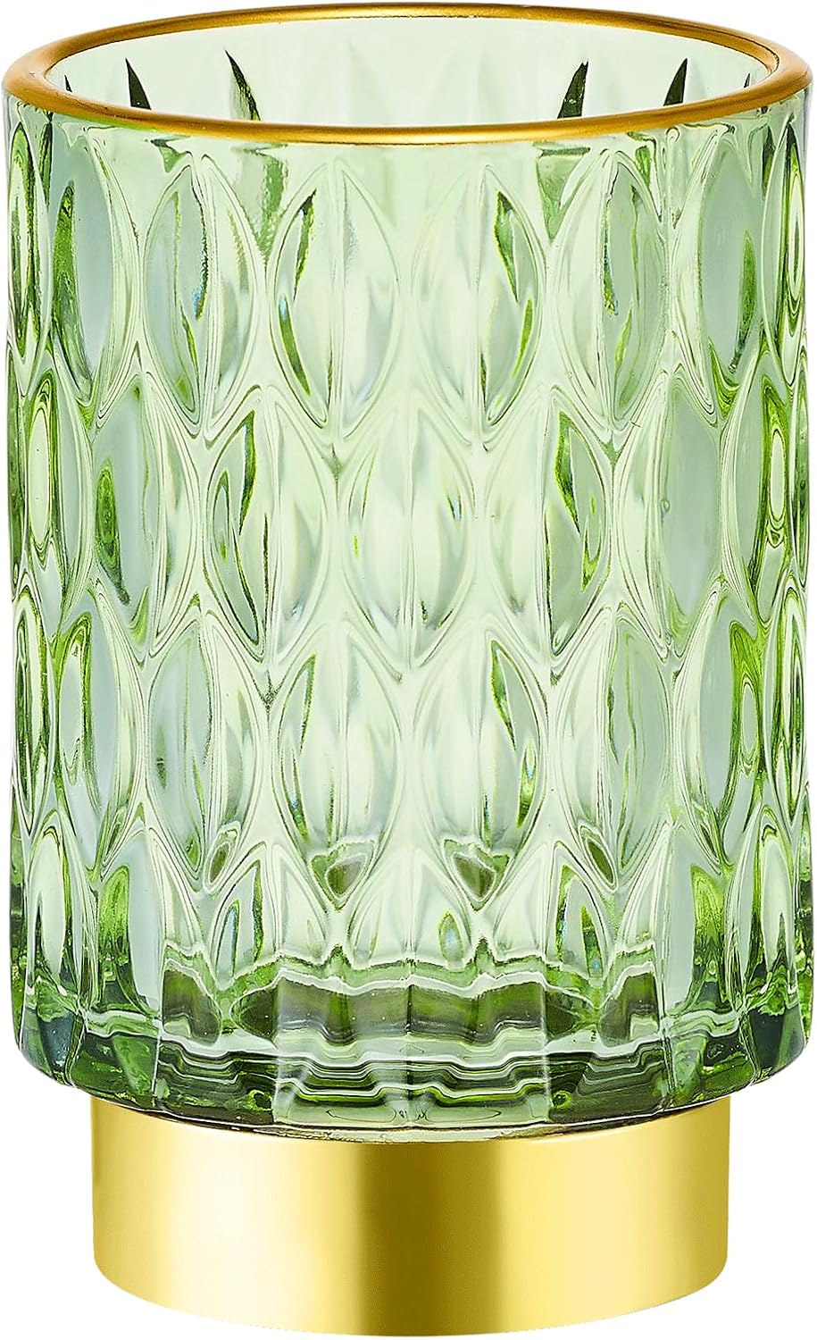 Makeup Brush Holder Organizer,Toothbrush Holders,Desk Pen Pencil Holder,Multifunctional Vintage Glass Brush Cup（A39-1-US）