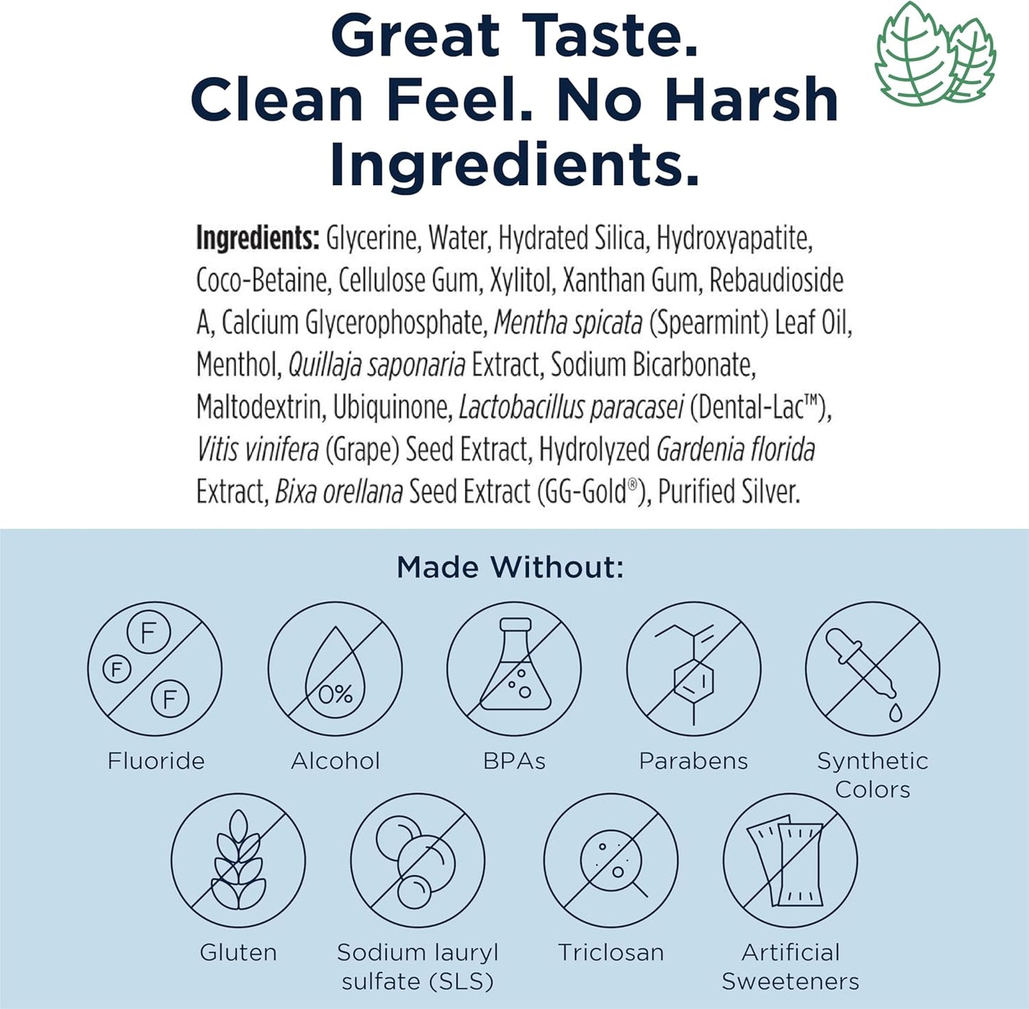 Designs for Health PerioBiotic Silver Hydroxyapatite Toothpaste - Travel Size Fluoride Free Toothpaste with Oral Probiotics with Whitening Hydroxyapatite - Supports Remineralization (2 Pack, 1oz)