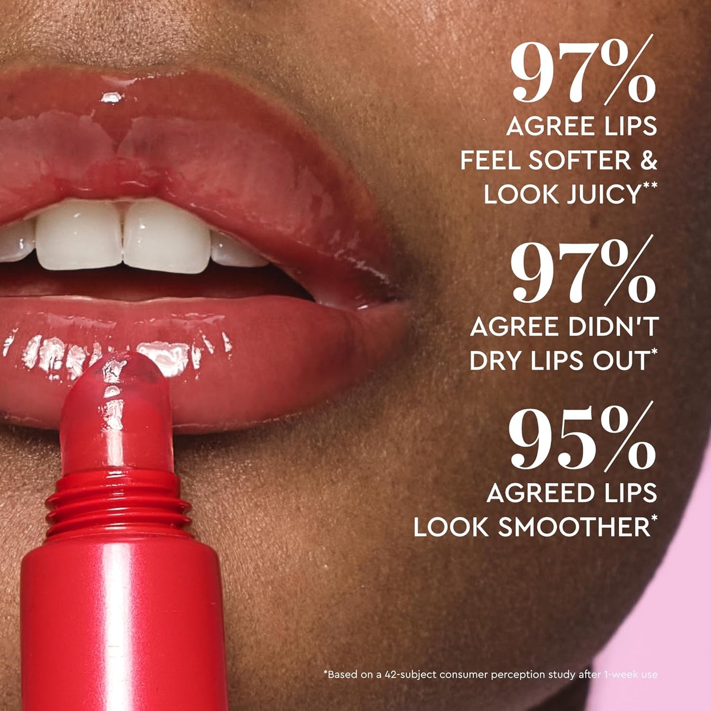 Glow Recipe Glass Balm Lip Treatment - 12Hr Hydrating Lip Balm & Moisturizer with Hyaluronic Acid to Smooth, Plump & Protect from Dryness - Sheer Pinky Red Tint, Strawberry Bingsoo (15 ml)