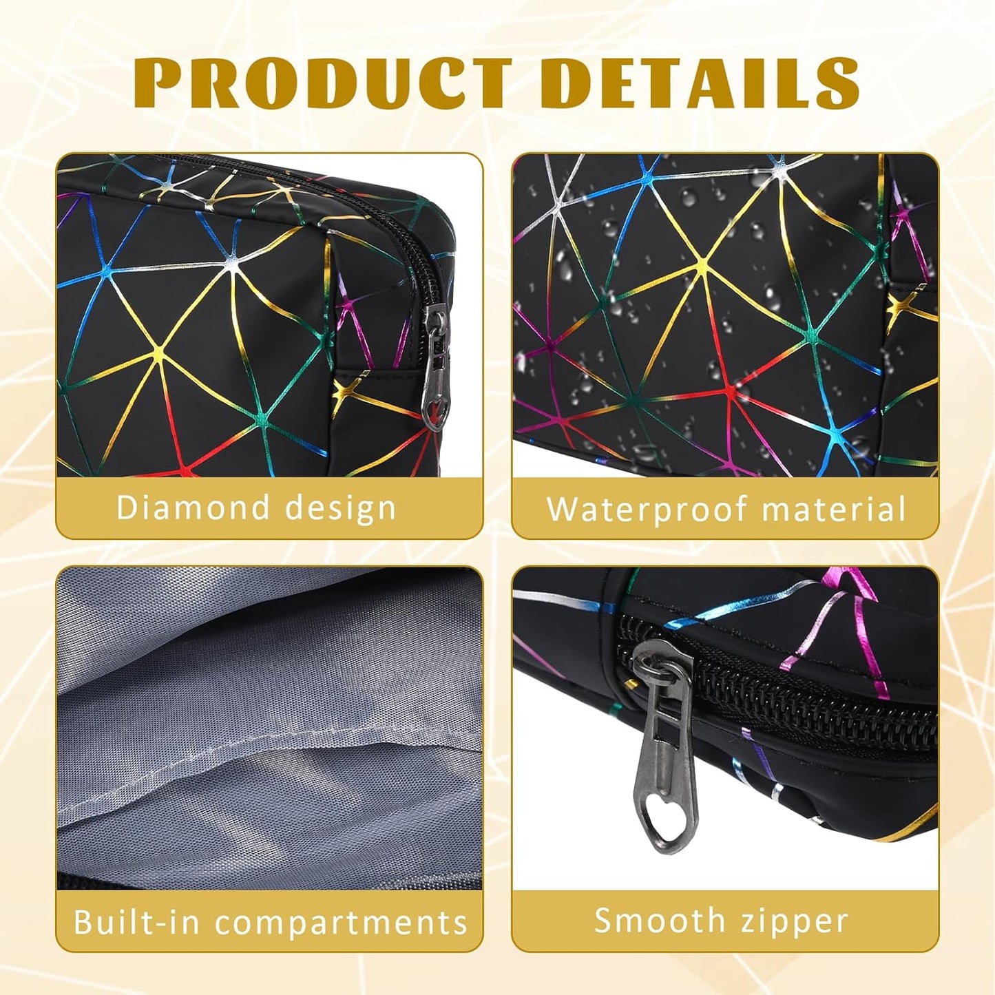 Period Bags for Teen Girls, Tampon Holder for Purse, Waterproof Portable Leather Period Pouch, Sanitary Napkin Storage Bag, Black Makeup Bag Set, Pad Pouches for Period for Girls