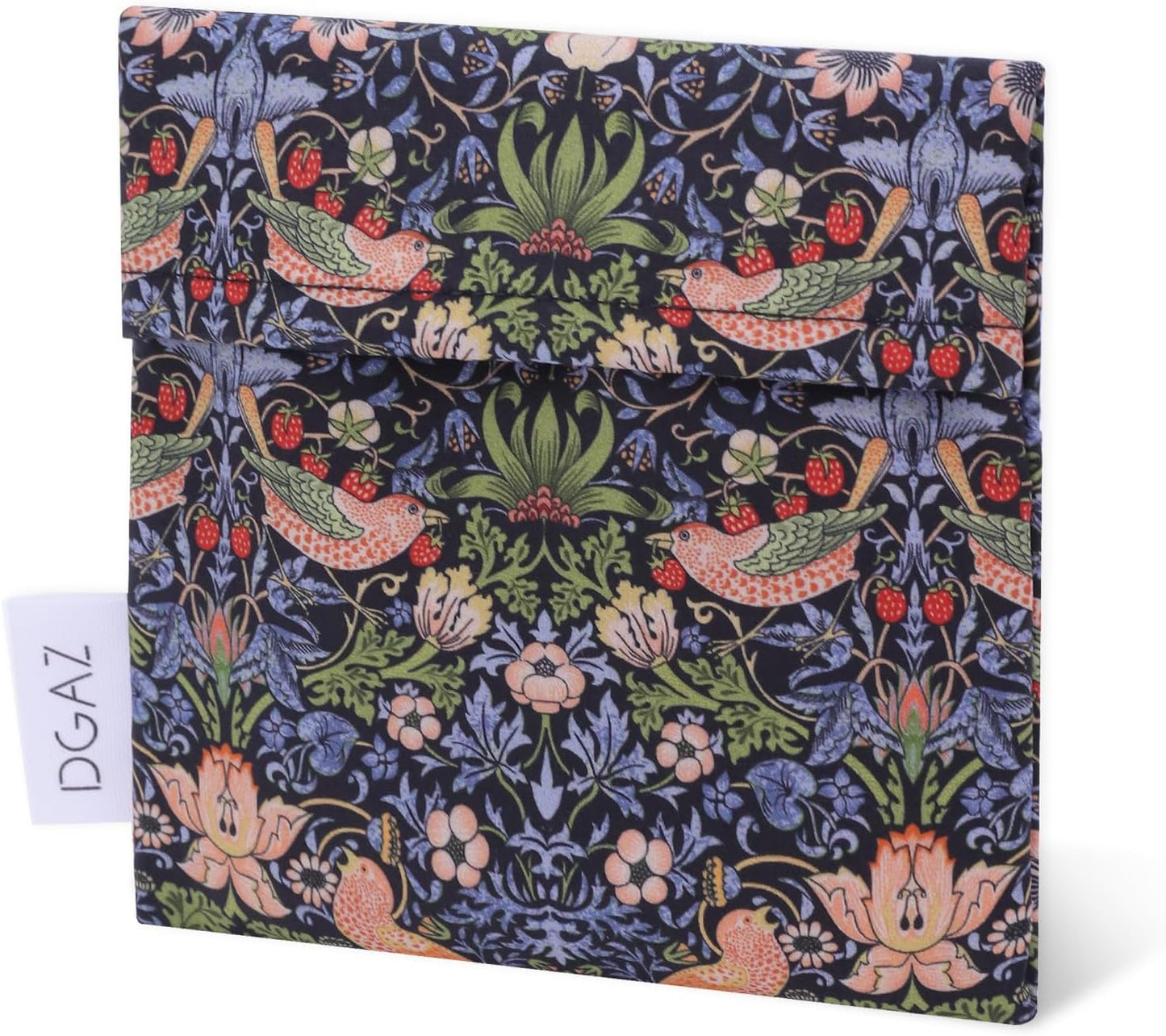 DGAZ Sanitary Napkin Storage Bag, Period Bag for Teen Aged Girls, Portable Period Bag for Panty Liners/Menstrual Cup/Small Tampons，Mini Makeup Bag for Purse(Retro bird)