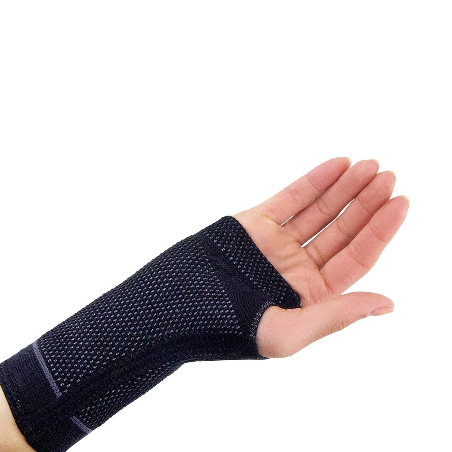 Zensah Compression Wrist Support - Wrist Sleeve for Wrist Pain, Carpal Tunnel - Wrist Support - Wrist Brace (Small, Black/Grey)