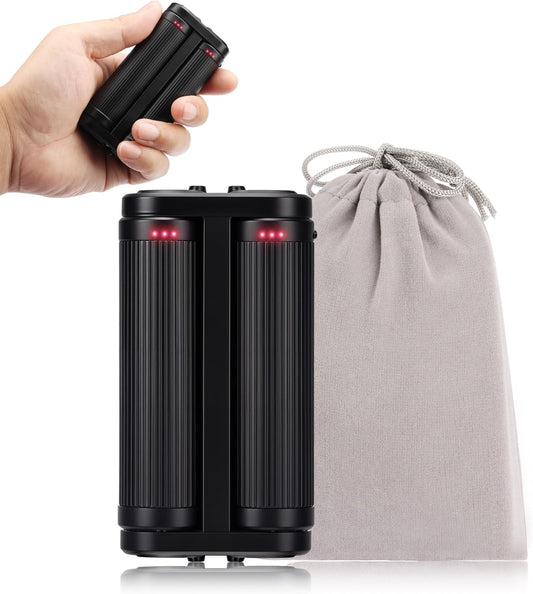 Hand Warmers Rechargeable - 3-IN-1 Electric Handwarmers, AI Smart Chips Portable Pocket Heater, Fidget Roller, All-around Heated, Stocking Stuffers Gifts for Men Women, Indoor Outdoor, Hunting Camping