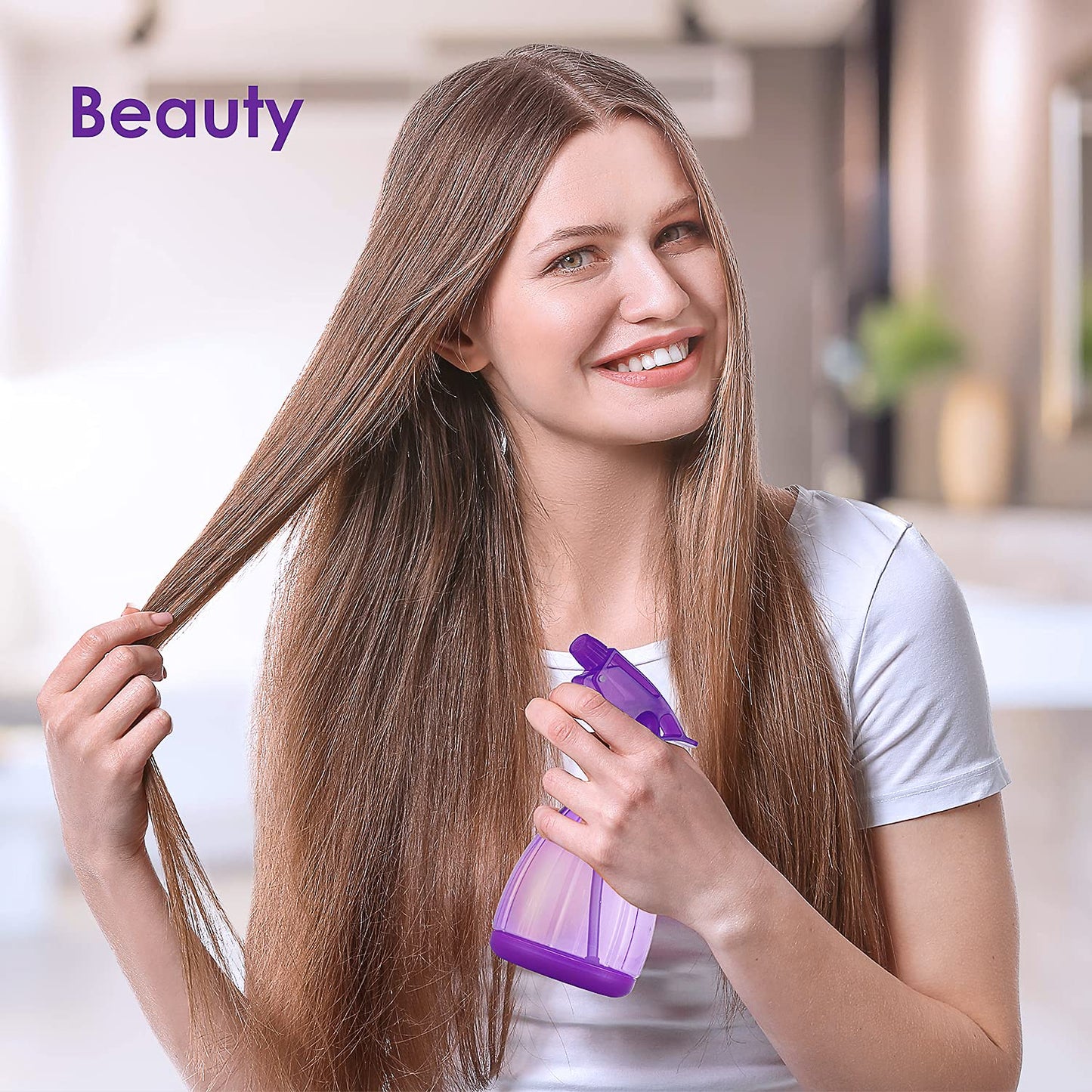 DilaBee Plastic Spray Bottles - 12oz (3 Pack) Water Spray Bottle for Hair, Gardening, Grilling & Cleaning Solution - Empty Spray Bottles for Cat - Small Spray Bottle