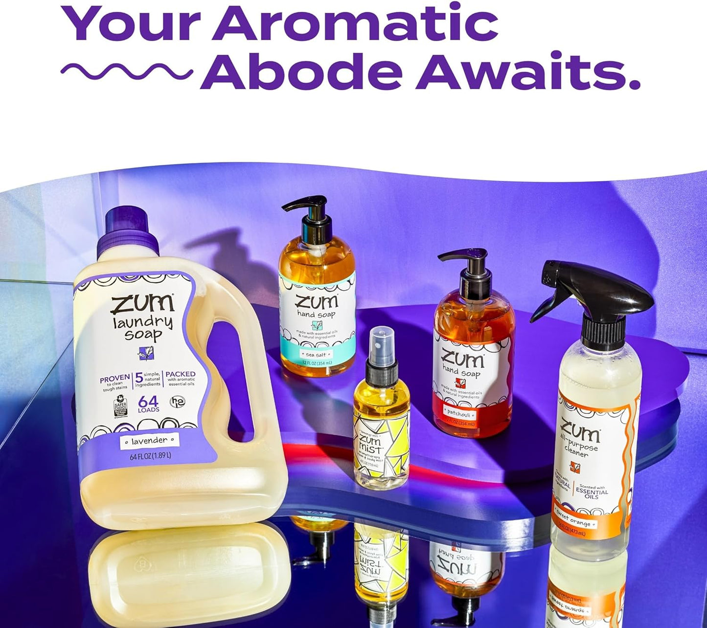 Indigo Wild Zum Mist Room & Body Spray - Aromatherapy Essential Oil Spray - Natural Body Mist & Room Spray - Lavender-Lemon Scent - 4 fl oz