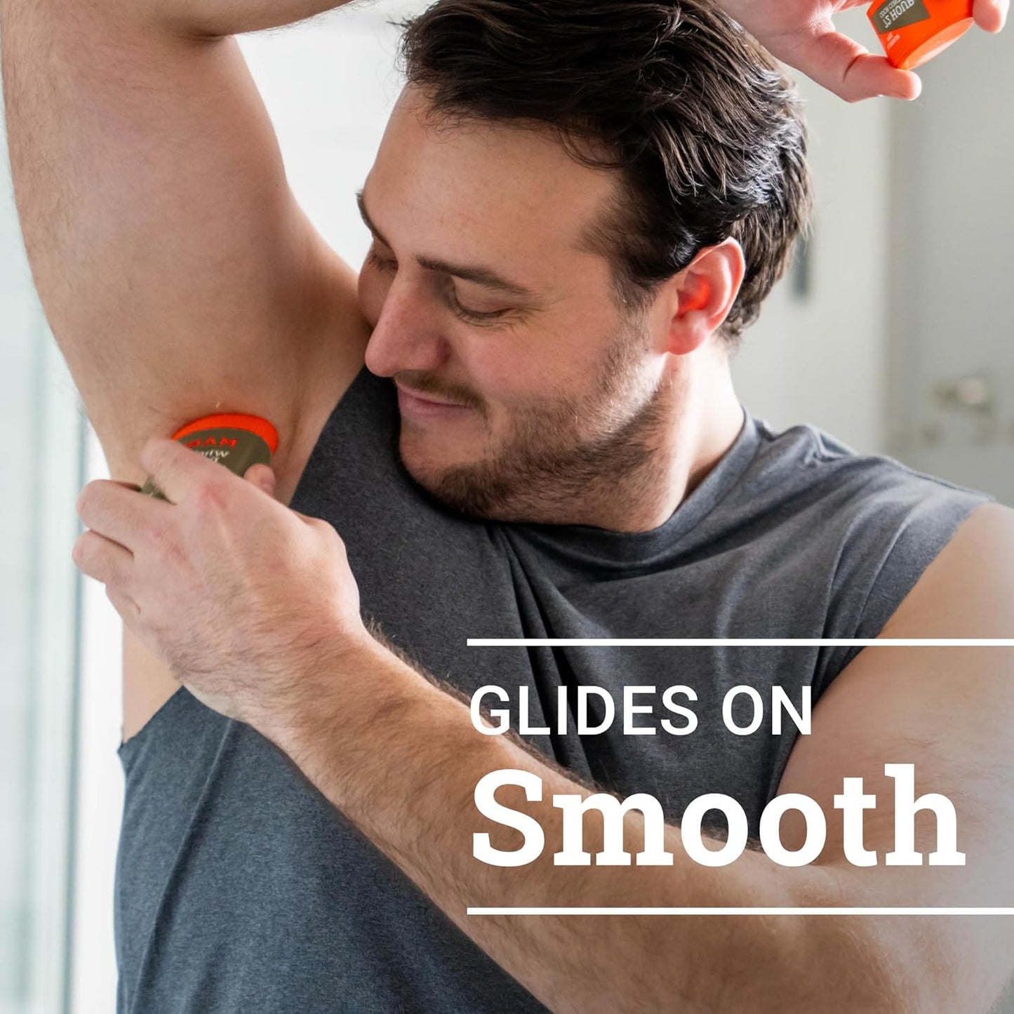 Mando Whole Body Deodorant For Men - Smooth Solid Stick - 72 Hour Odor Control - Aluminum Free, Baking Soda Free, Skin Safe - 2.6 Ounce (Pack of 2) - Unscented