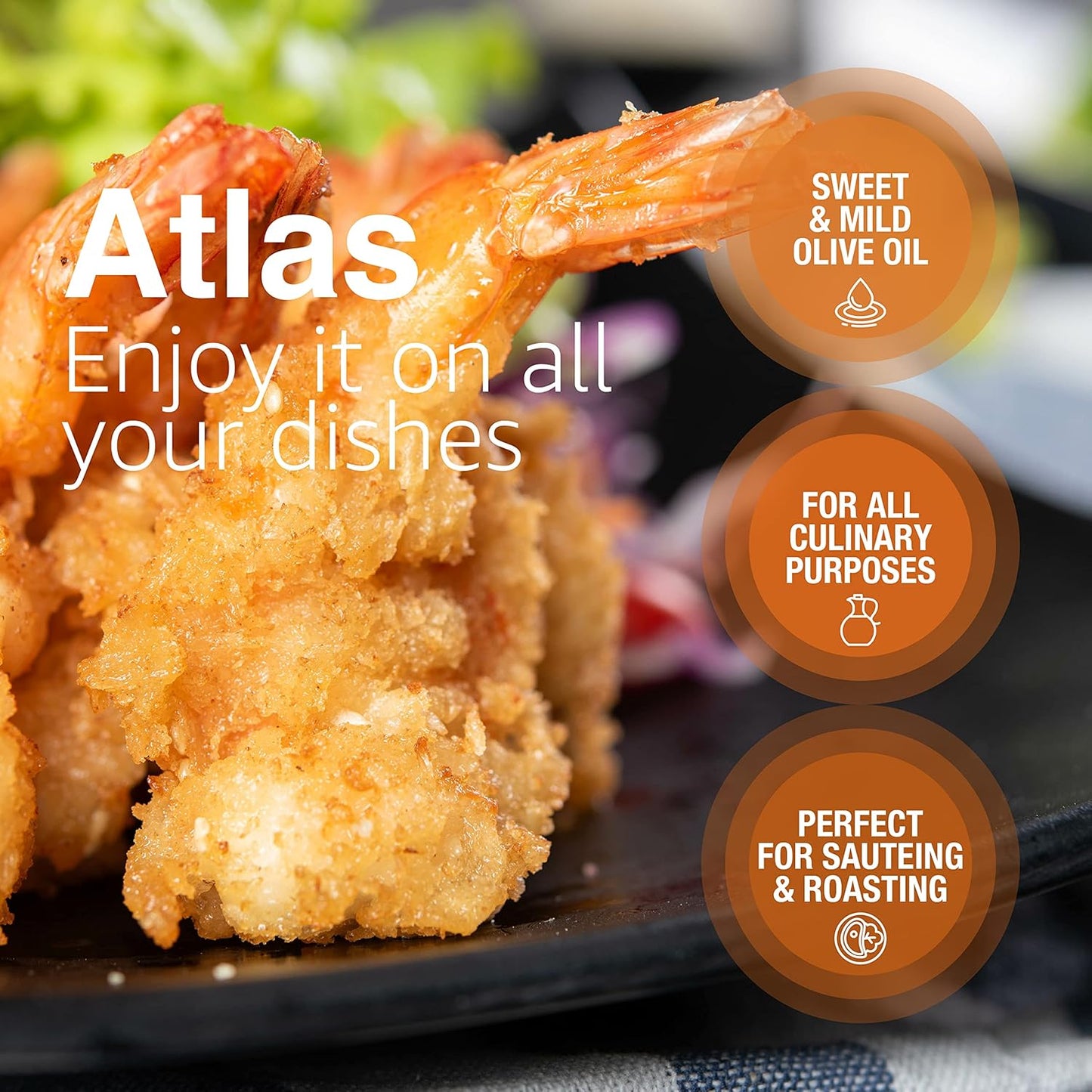 Atlas Organic Cold Pressed Moroccan Extra Virgin Olive Oil, Polyphenol Rich | EVOO From Morocco, Newly Harvested Unprocessed from One Single Family Farm | Trusted by Award-Winning Chefs | 500 mL