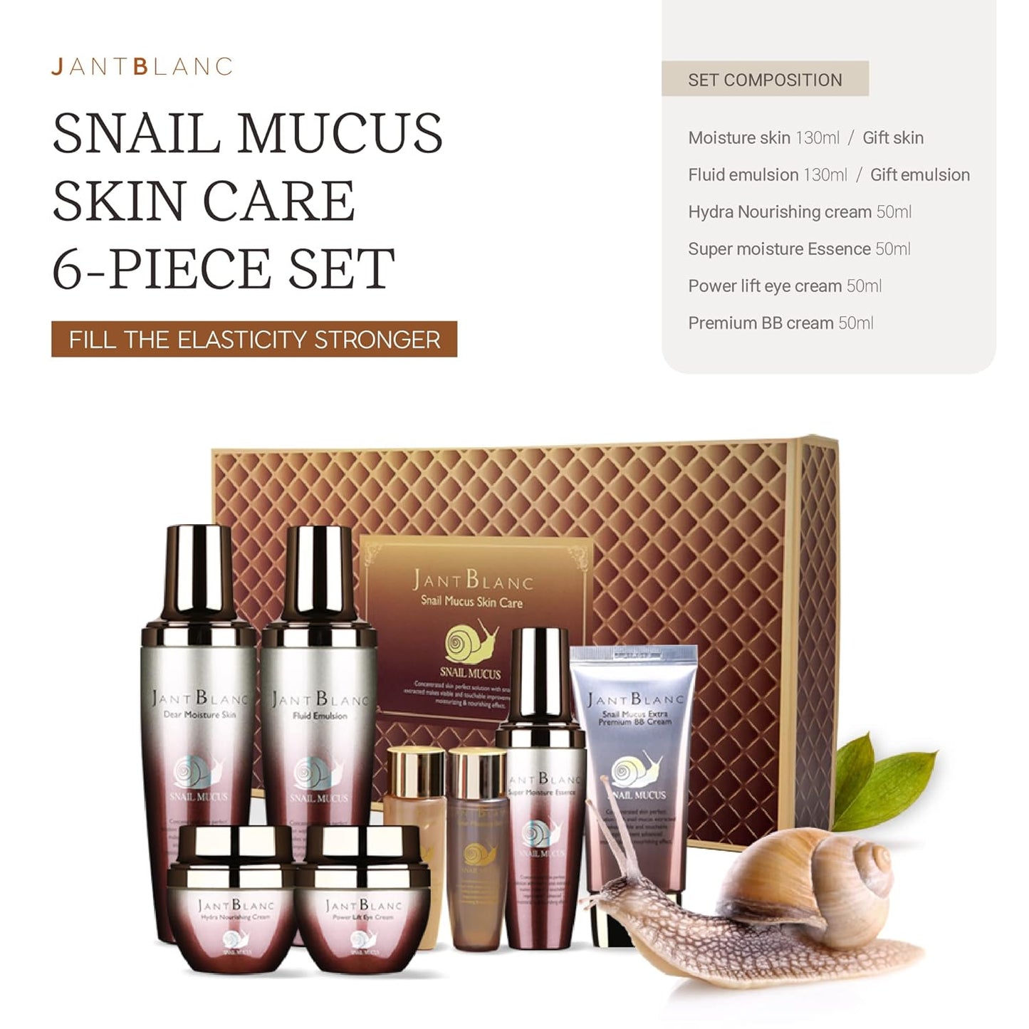 Jantblanc Snail -Mucus Skin Care Set (Skin Care 6 Set)