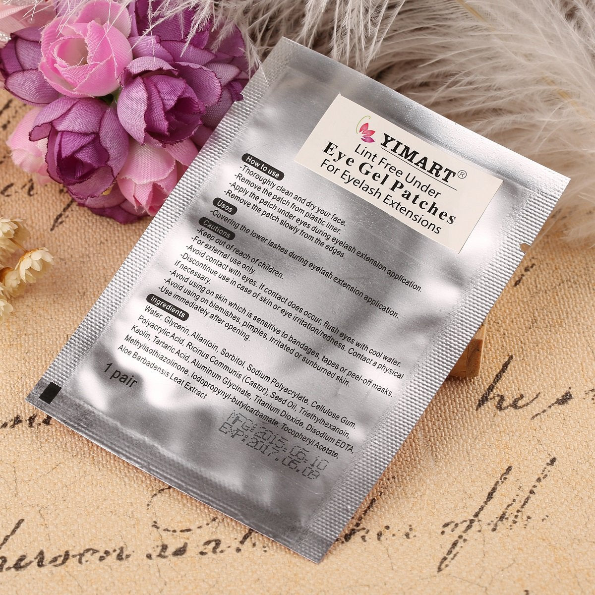 Yimart® Professional Lint Free Under Eye Gel Pad Patches Eyelash Extensions 50 Pairs