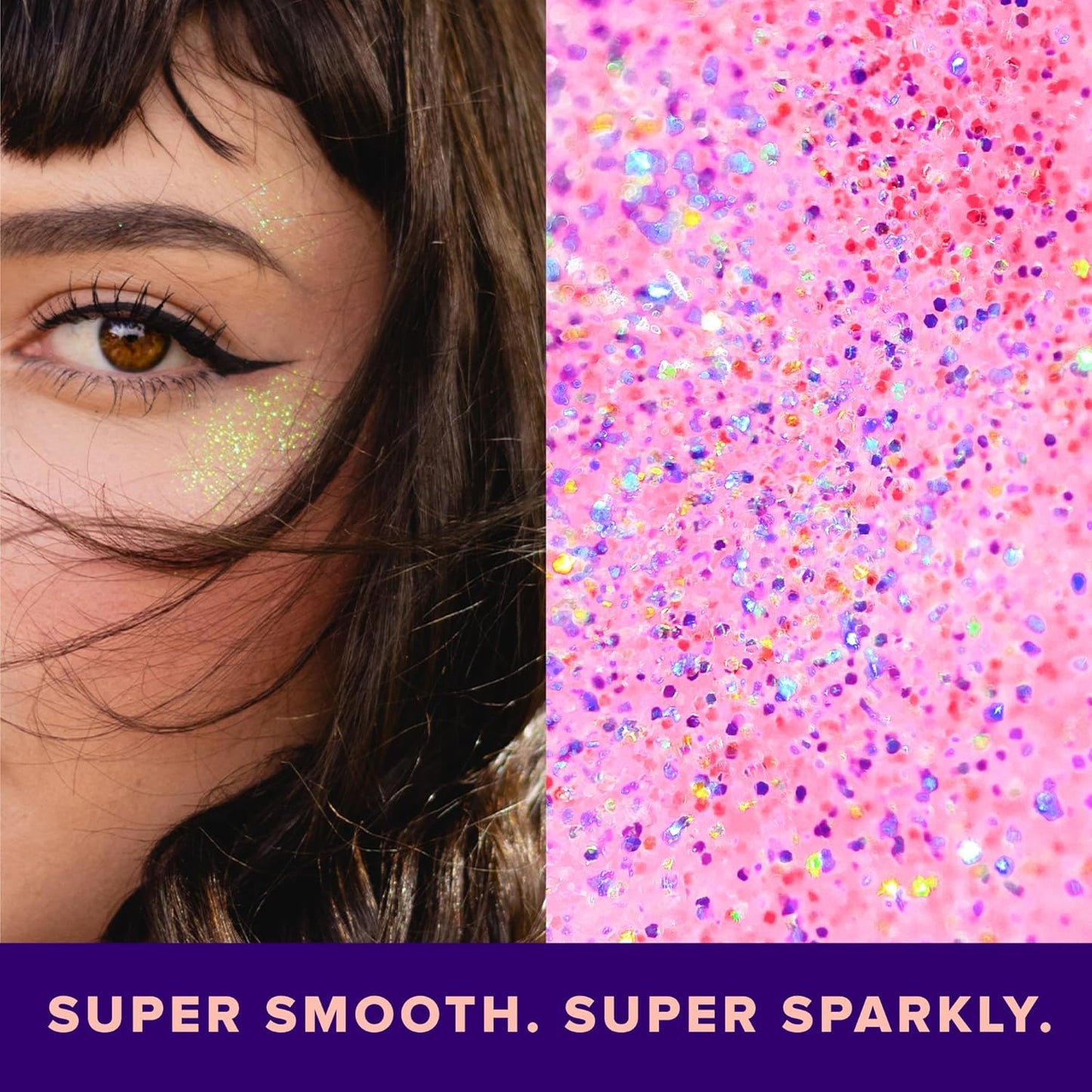 UNICORN SNOT Holographic Face Glitter & Body Glitter Gel: Glitter Makeup, Hair Glitter, Festival Rave and Anime Cosplay, Halloween Costume Makeup - Vegan & Cruelty Free, 1.7 oz Pink Glitter (Flamingo)