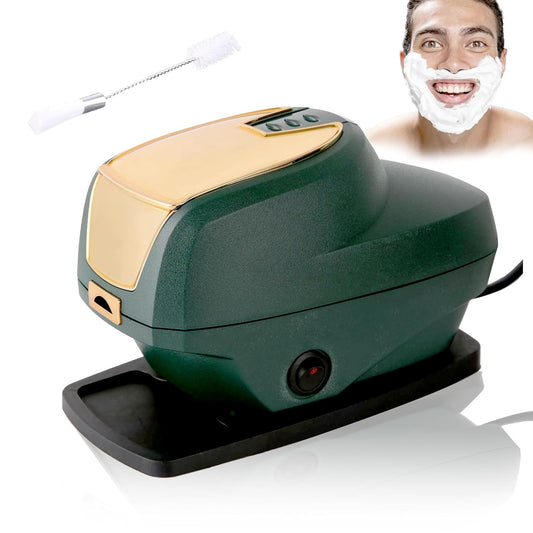 Hot Lather Machine, Hot Lather Machine for Barbers, Barber Shop Lather Warmer Machine, Household Heated Shaving Cream Dispenser (US Plug 110V)