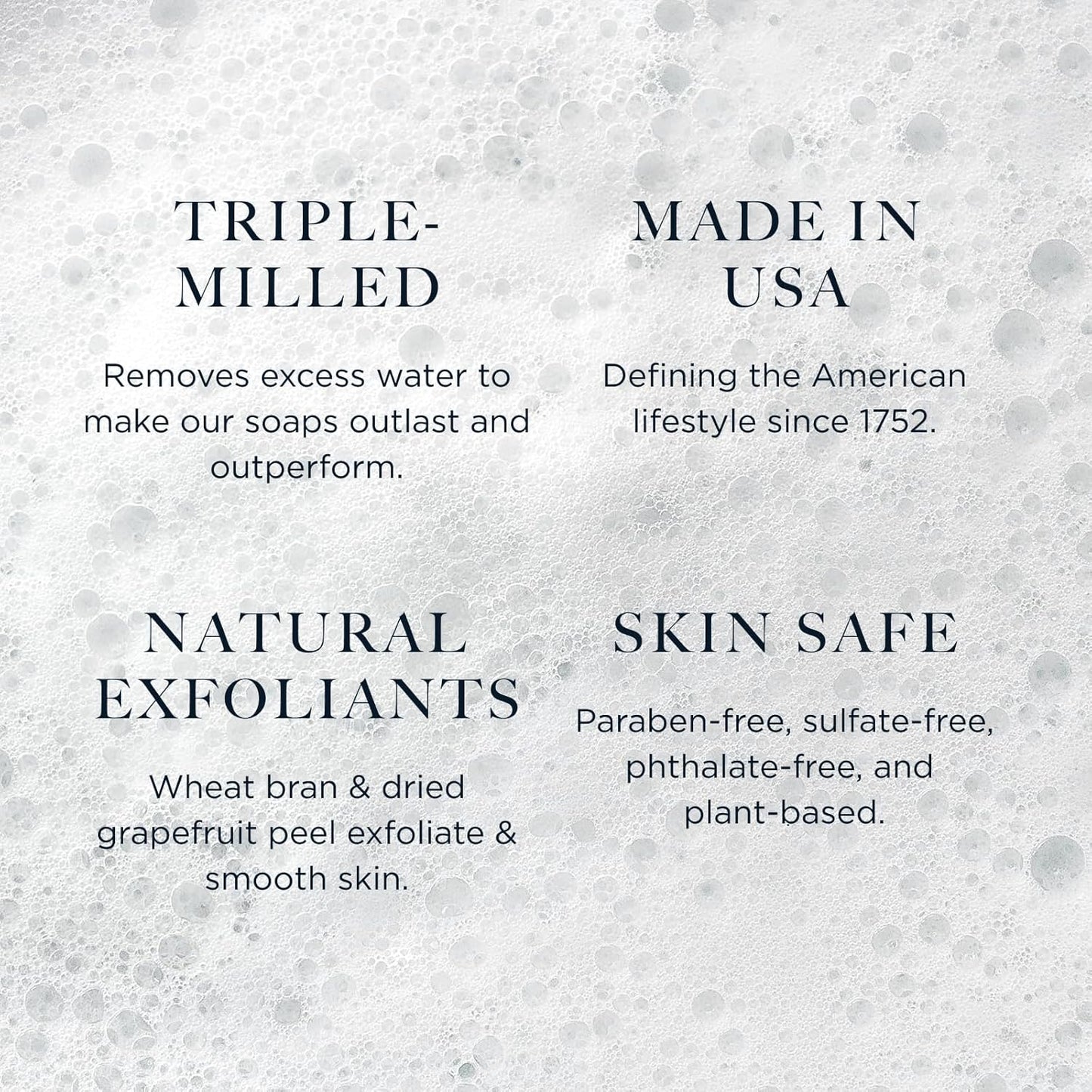 Caswell-Massey Heritage Body Scrub Castile Bar Soap for Men & Women, Exfoliating Natural Soap Bar for All Skin Types, Made with Essential Oils & Plant-Based Formula for Face & Body, 6.4 oz