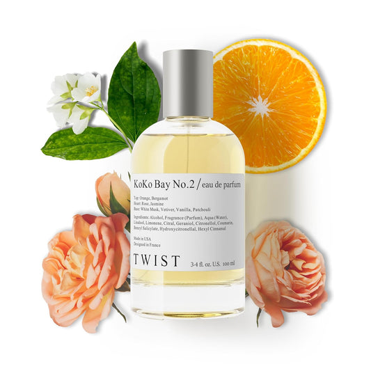 Twist - Koko Bay No. 2 - Eau De Parfum Inspired by Cha. Coco Mademoiselle, Long-Lasting Perfume For Women, Paraben Free, Vegan, Clean Ingredients, Fragrance - Spray 100 ml | 3.4 fl. oz.