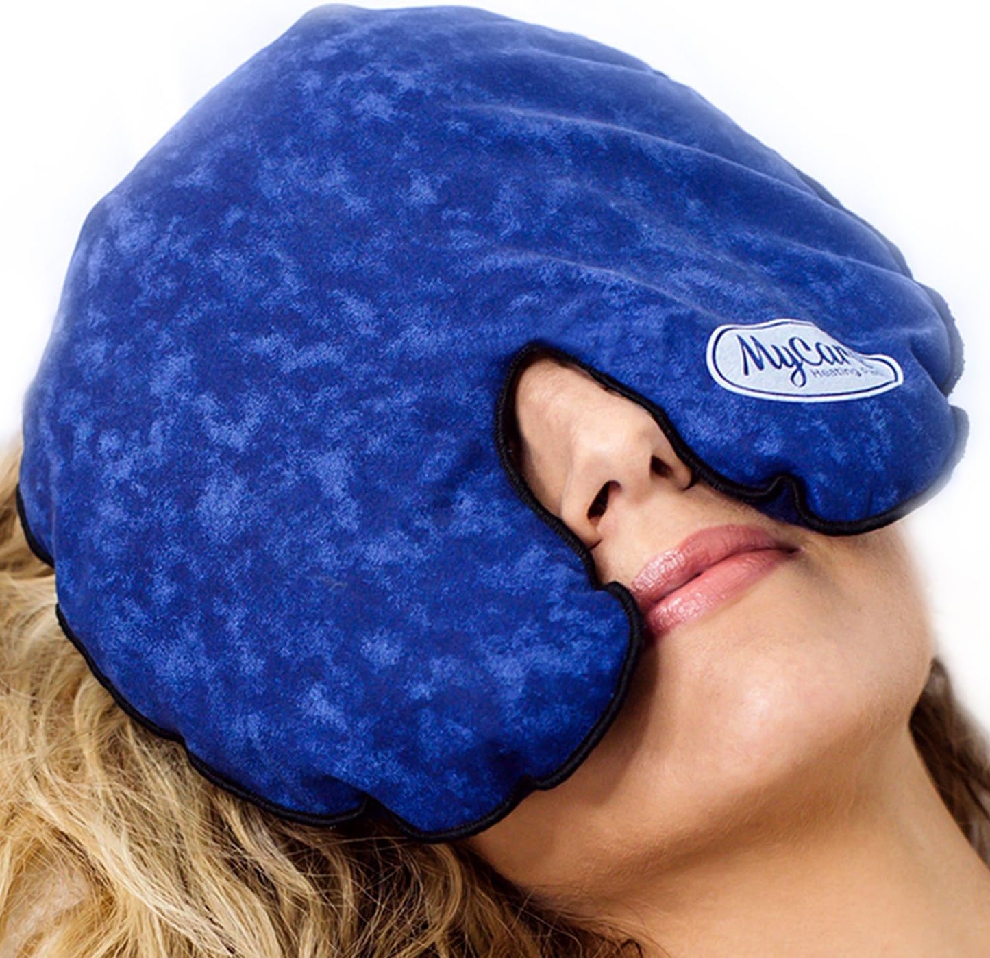 Hot Cold Face Mask with Washable Cover – Reusable Natural Relief for Migraine, Sinus, Headache, and Stress